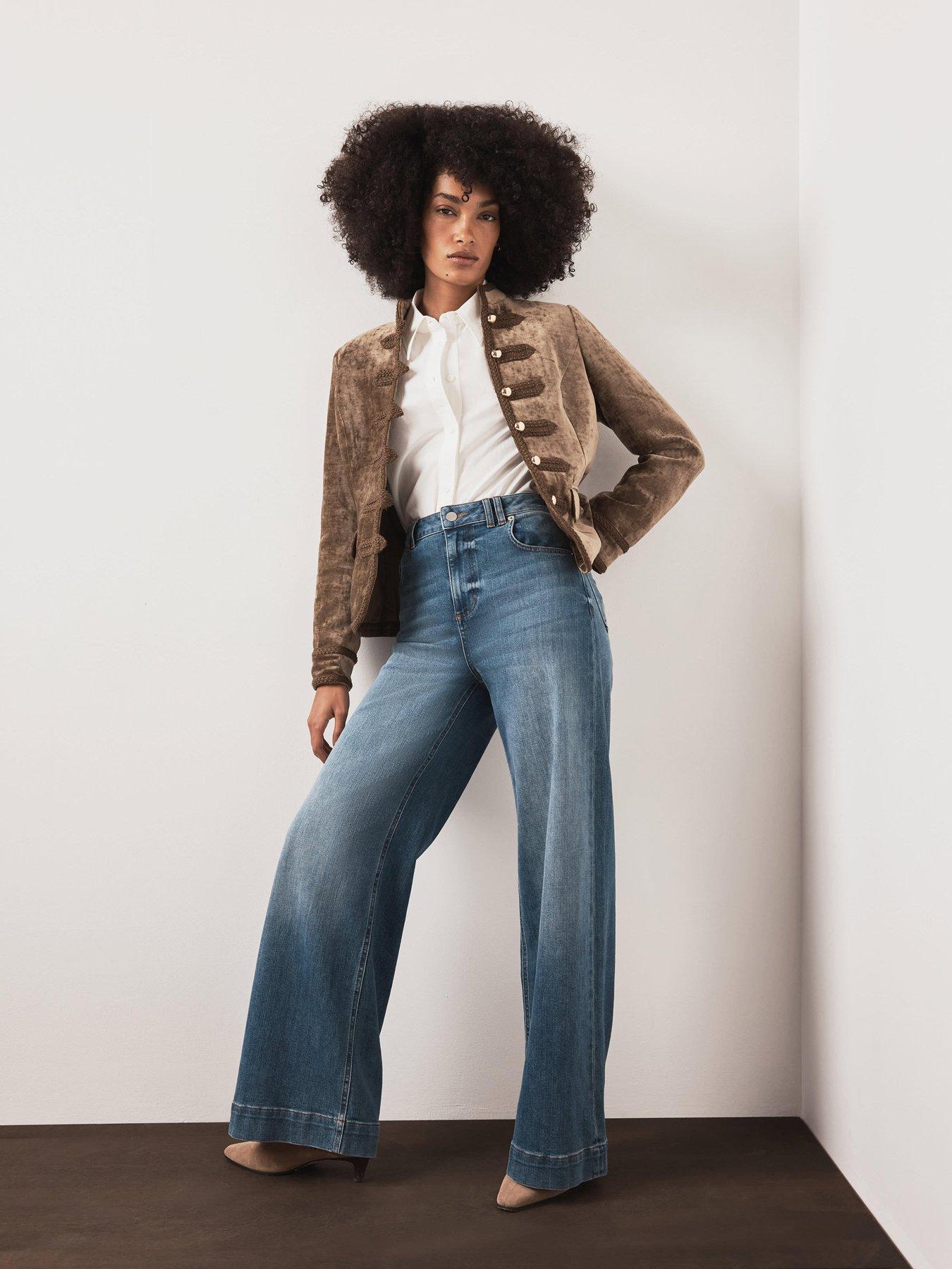 Image 4 of 6 of Mint Velvet Khaki Military Jacket - Green