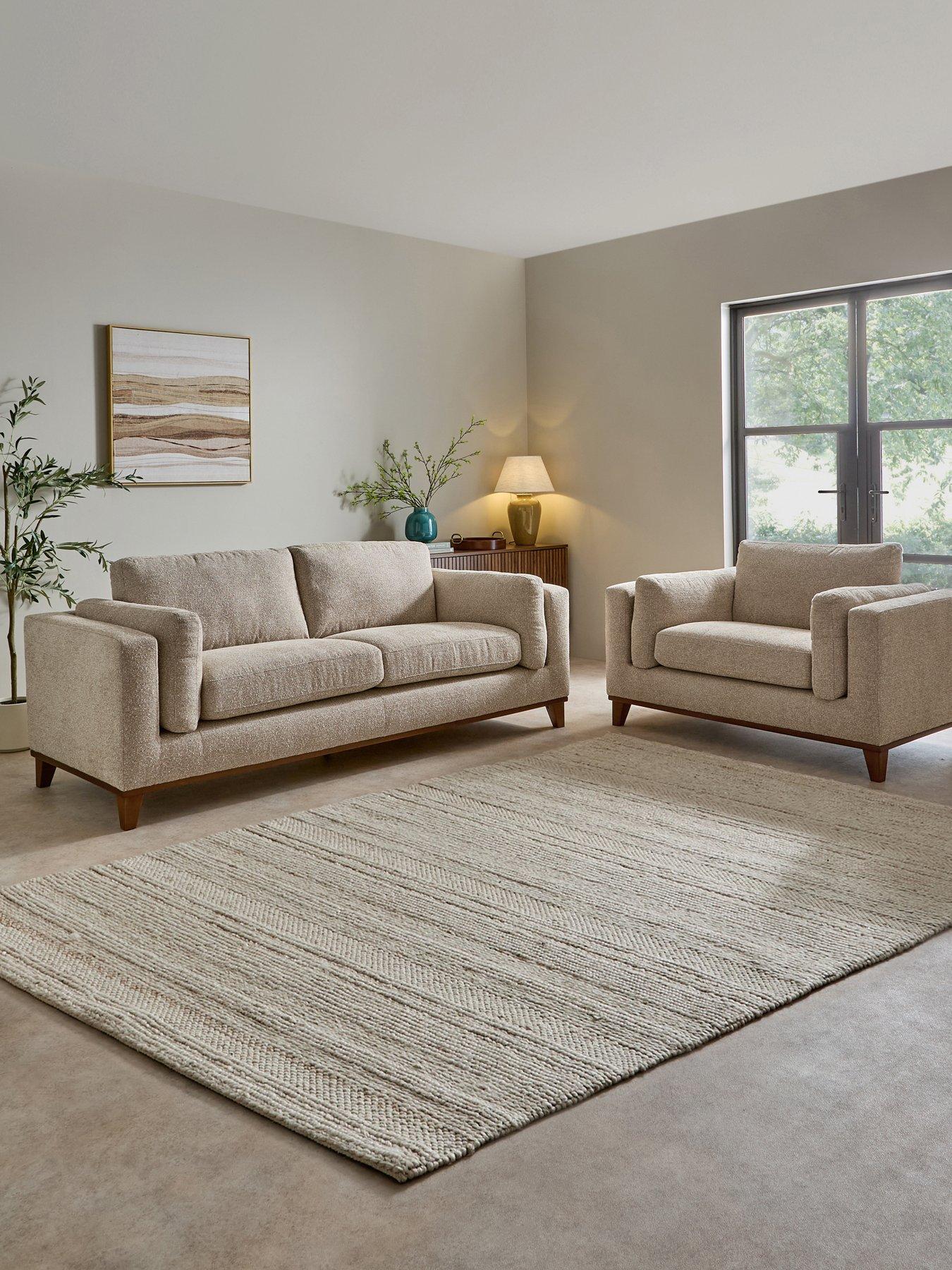 Image 1 of 7 of The Very Collection Chiswick Fabric 3 + Snuggle Chair