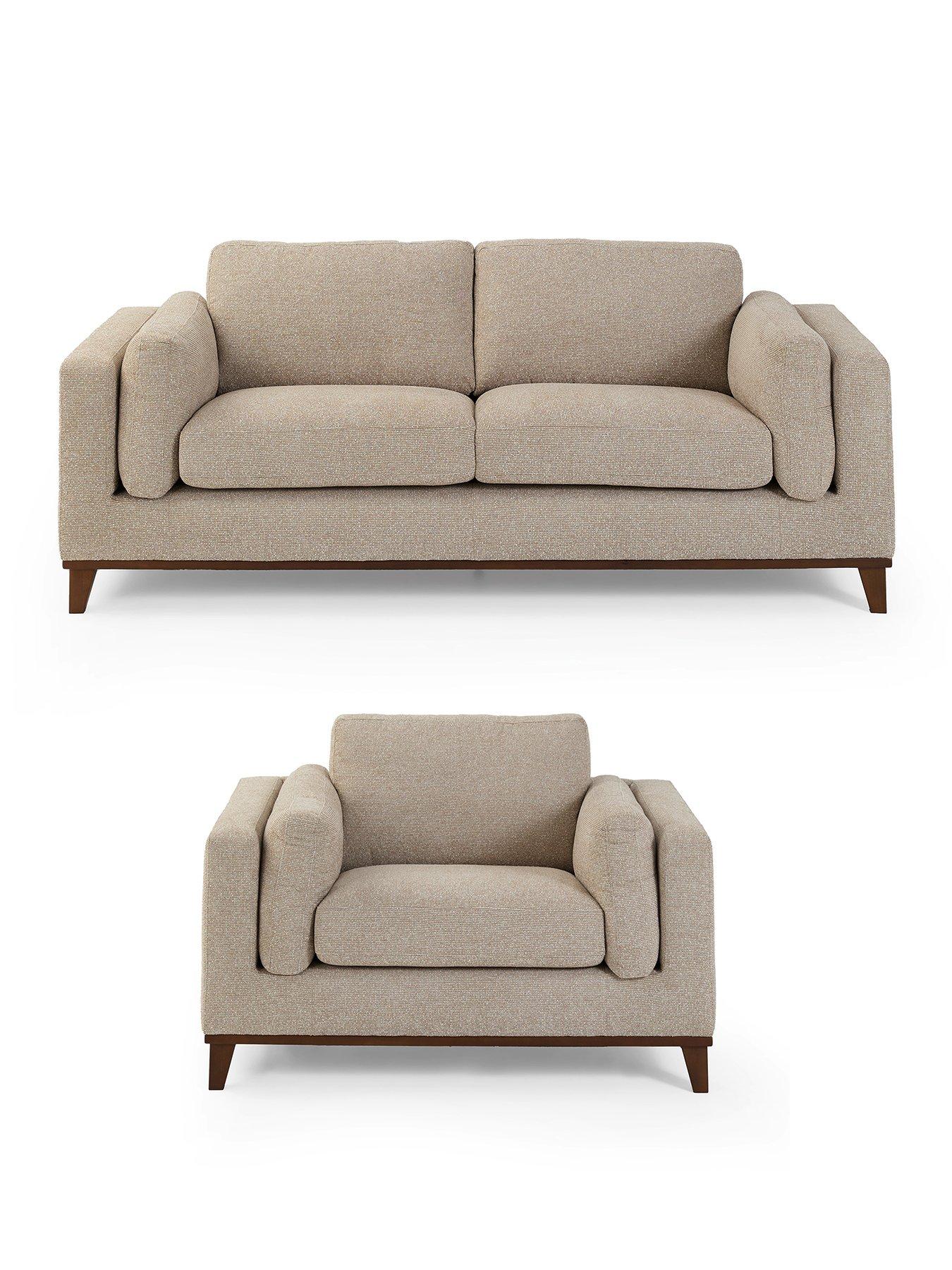 Image 2 of 7 of The Very Collection Chiswick Fabric 3 + Snuggle Chair