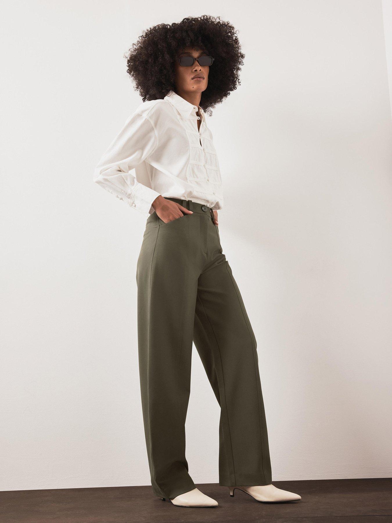 Image 4 of 6 of Mint Velvet Khaki Structured Barrel - Green