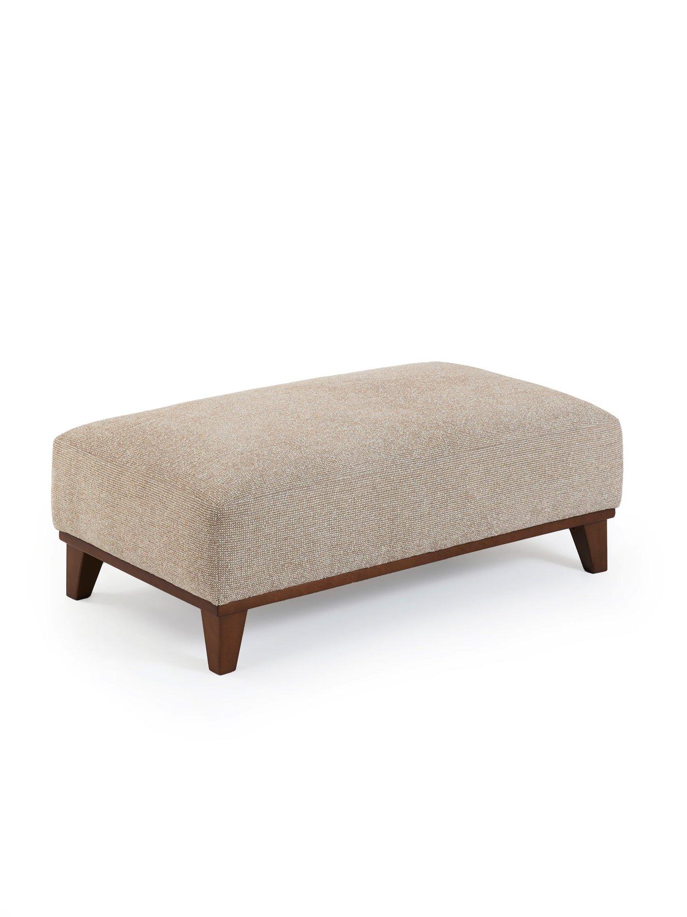 Image 3 of 7 of The Very Collection Chiswick Fabric Footstool