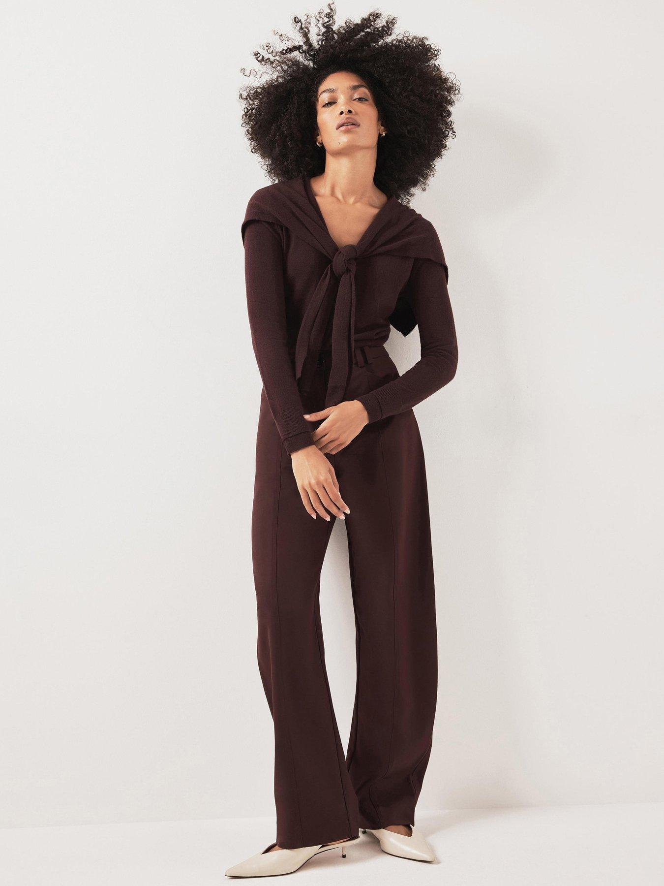 Mint Velvet Barrel Formal Trousers - Red