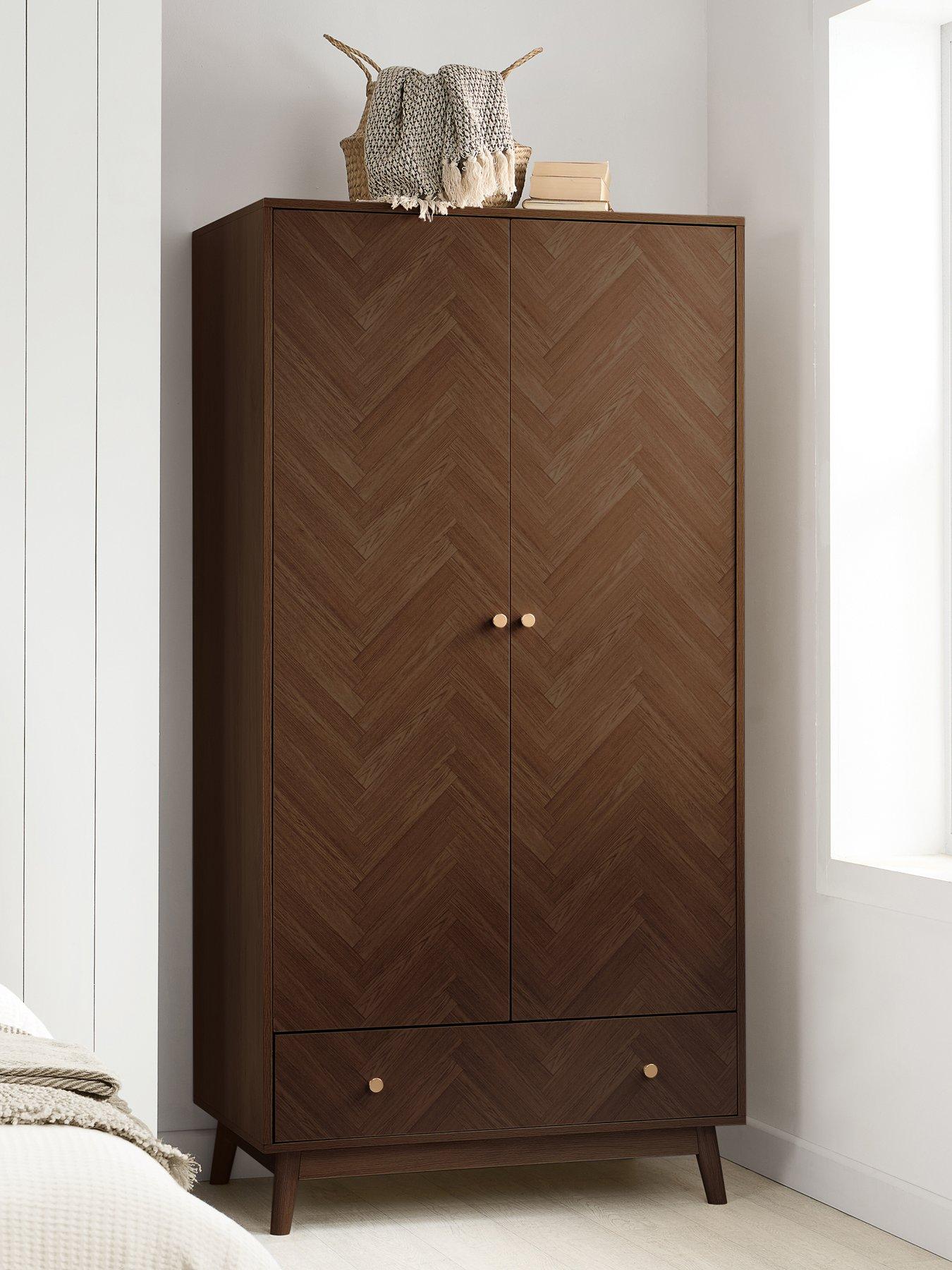 Birlea Herringford 2 Door 1 Drawer Wardrobe