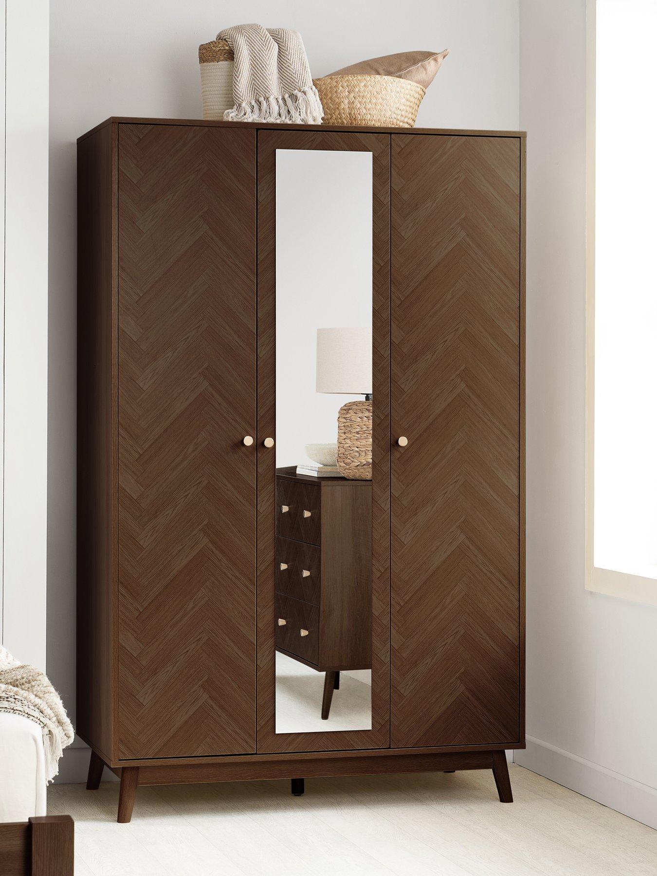 Birlea Herringford 3 Door Wardrobe With Mirror