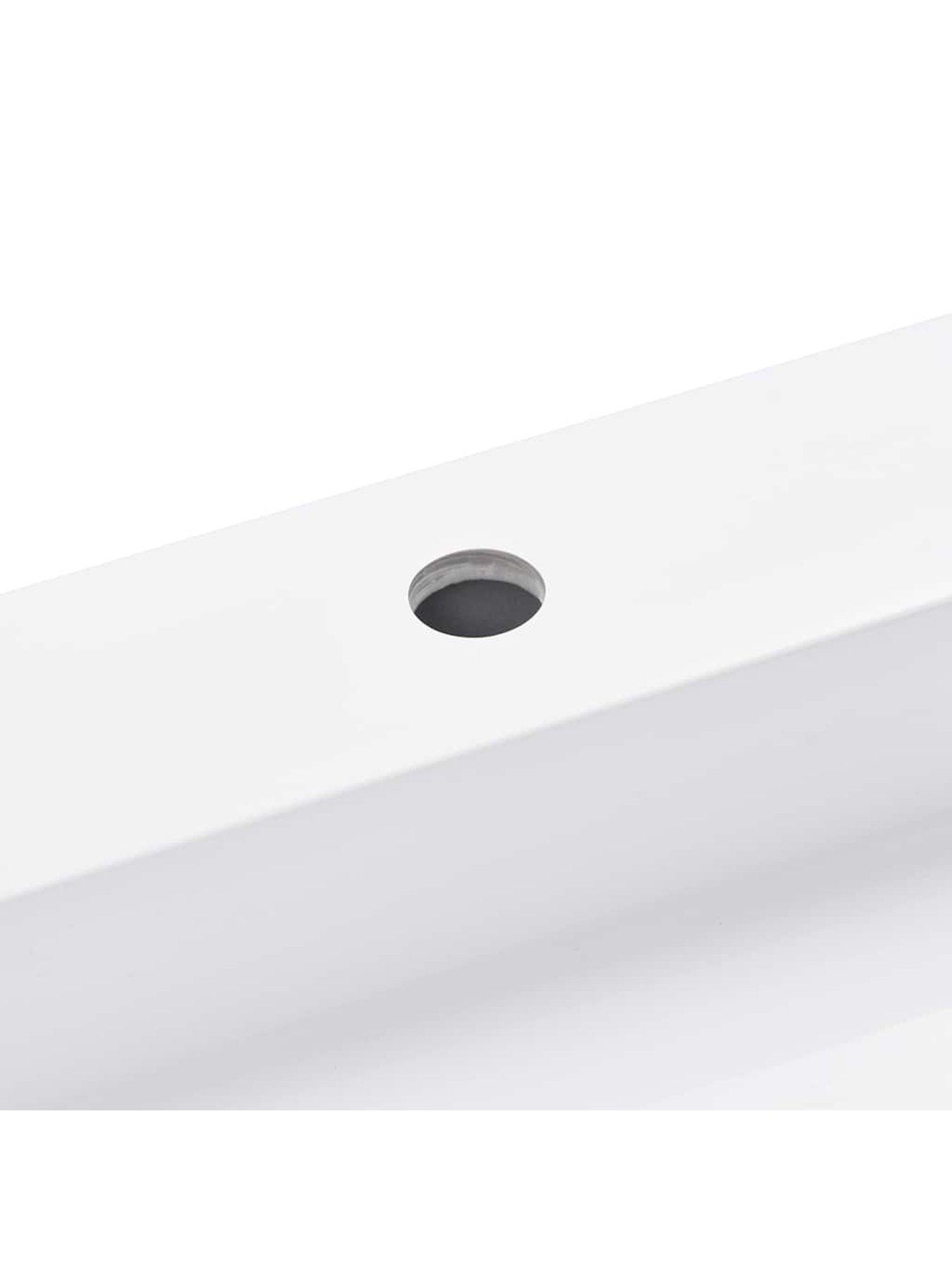 Image 6 of 7 of Walplus Wash Basin 120x46x11 Cm Mineral Cast/marble Cast White