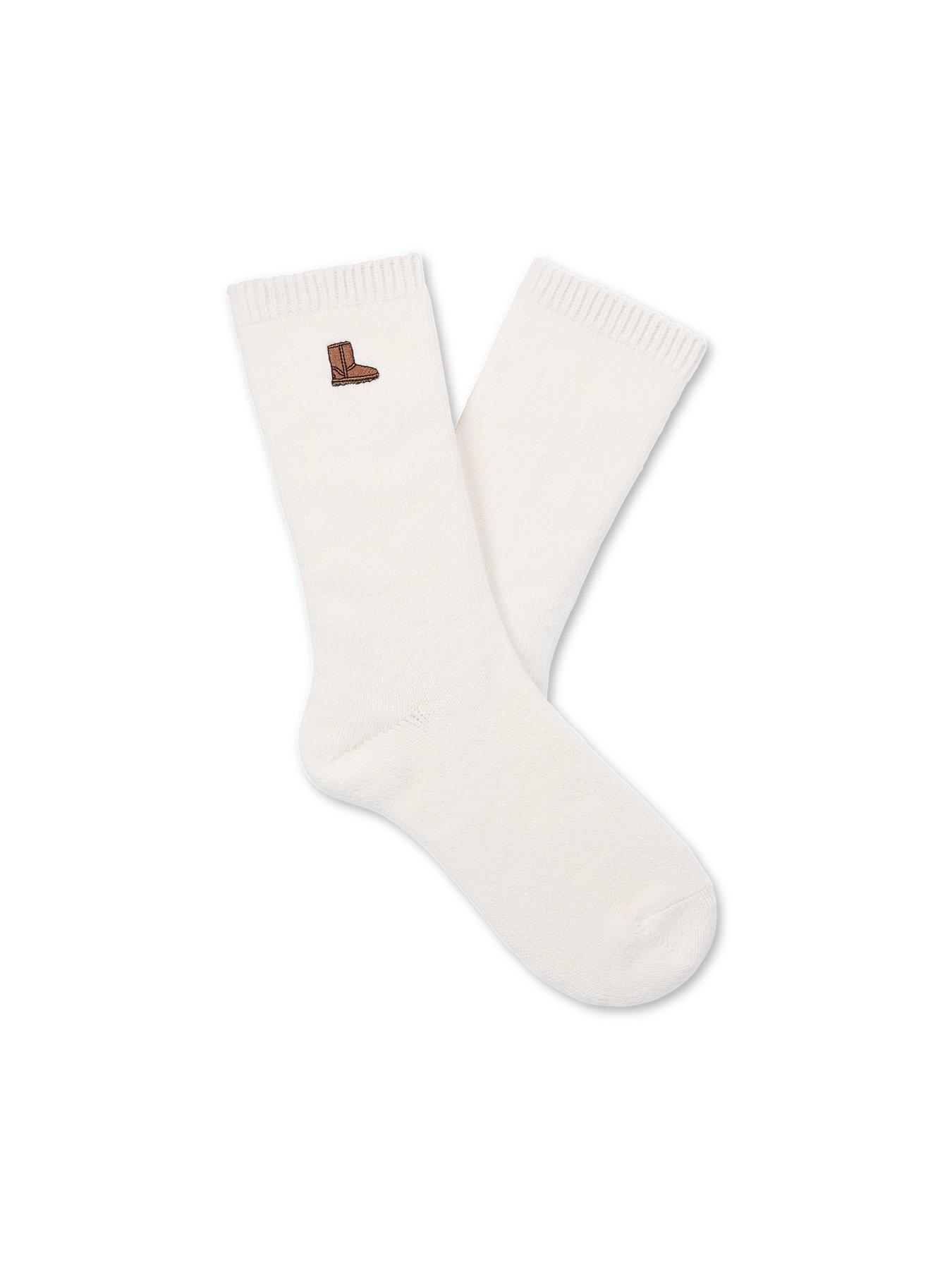 Image 2 of 5 of UGG Womens 3 Pack Logo Detail Socks - Multi
