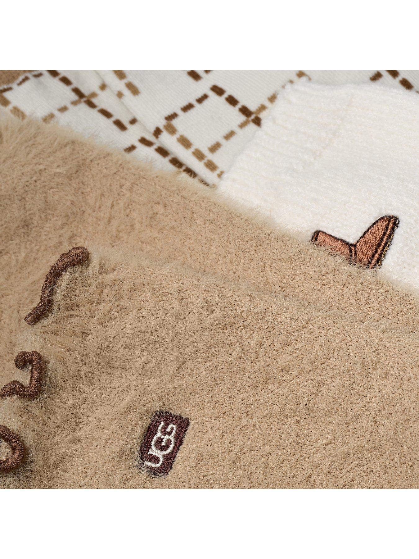 Image 5 of 5 of UGG Womens 3 Pack Logo Detail Socks - Multi