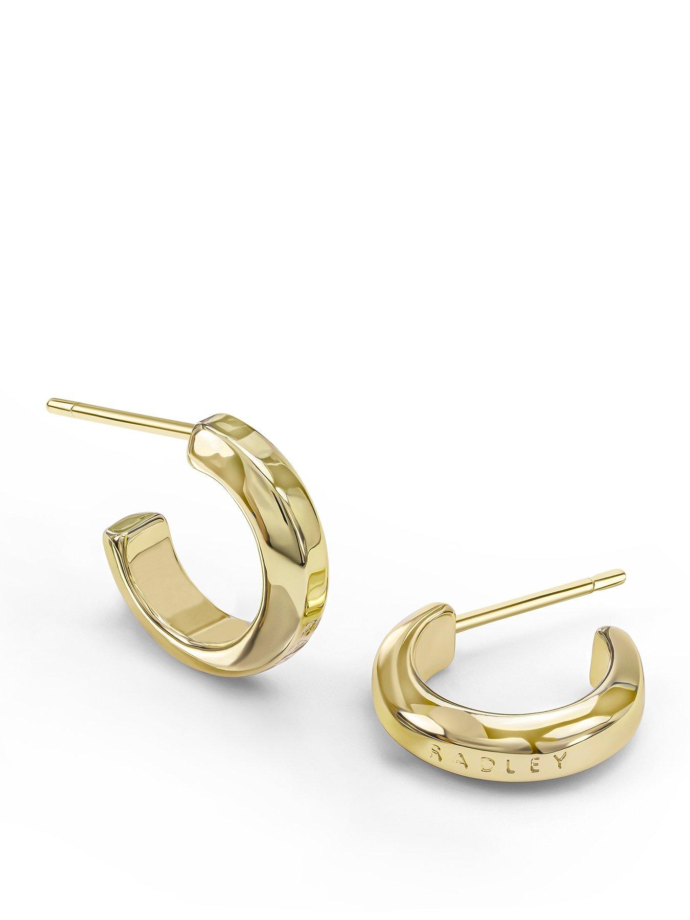 Radley 18ct Gold Plated Hoop Earrings