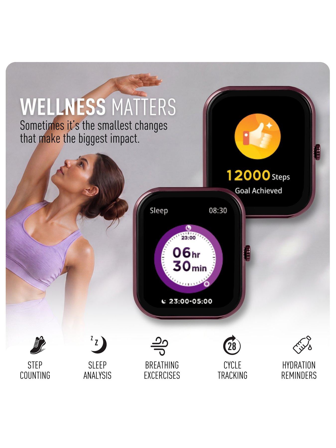 Image 3 of 7 of Reflex Active Nexus Lite Berry Silicone Strap Smart Watch