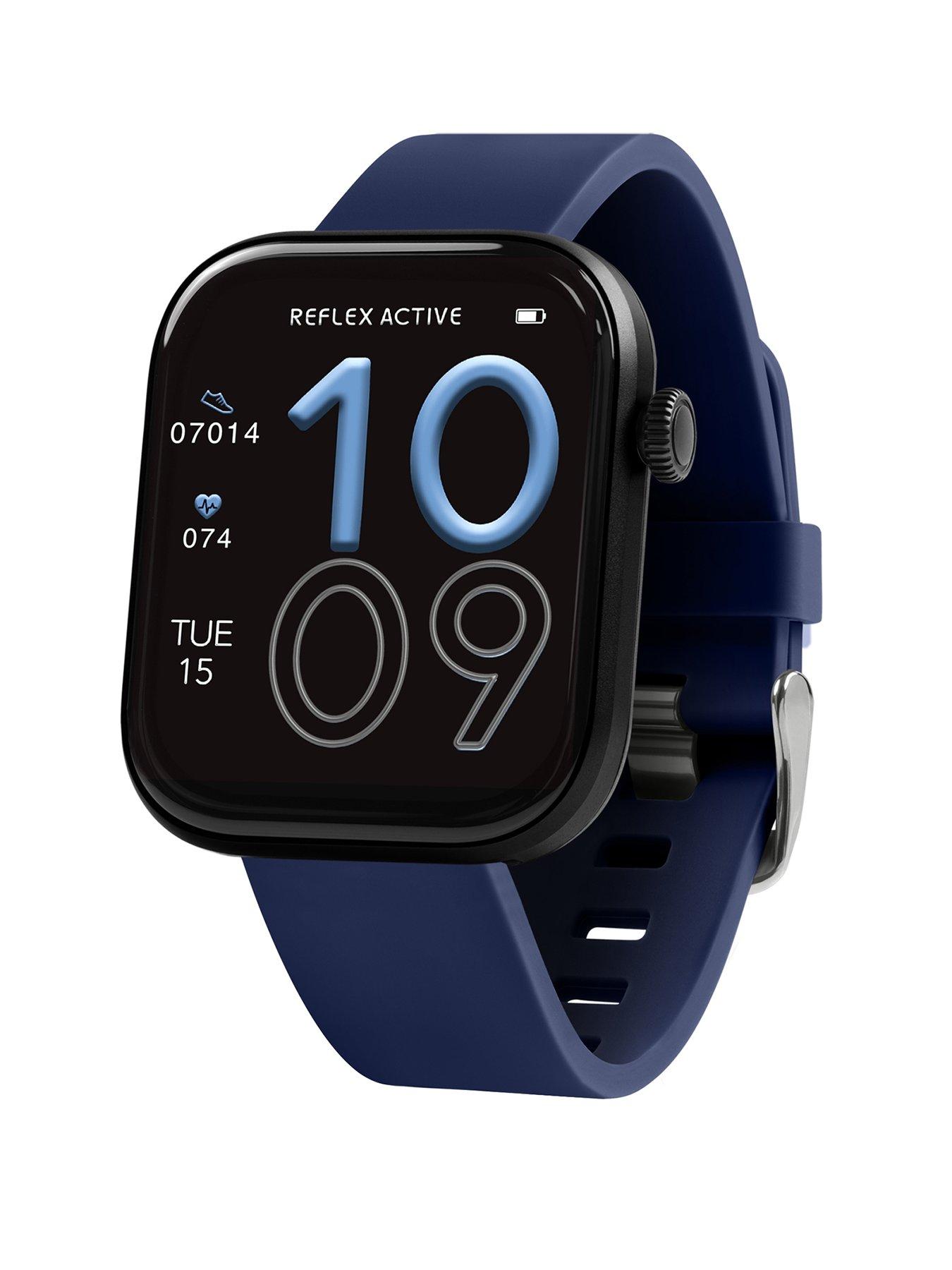 Reflex Active Spectra Navy Silicone Strap Smart Watch