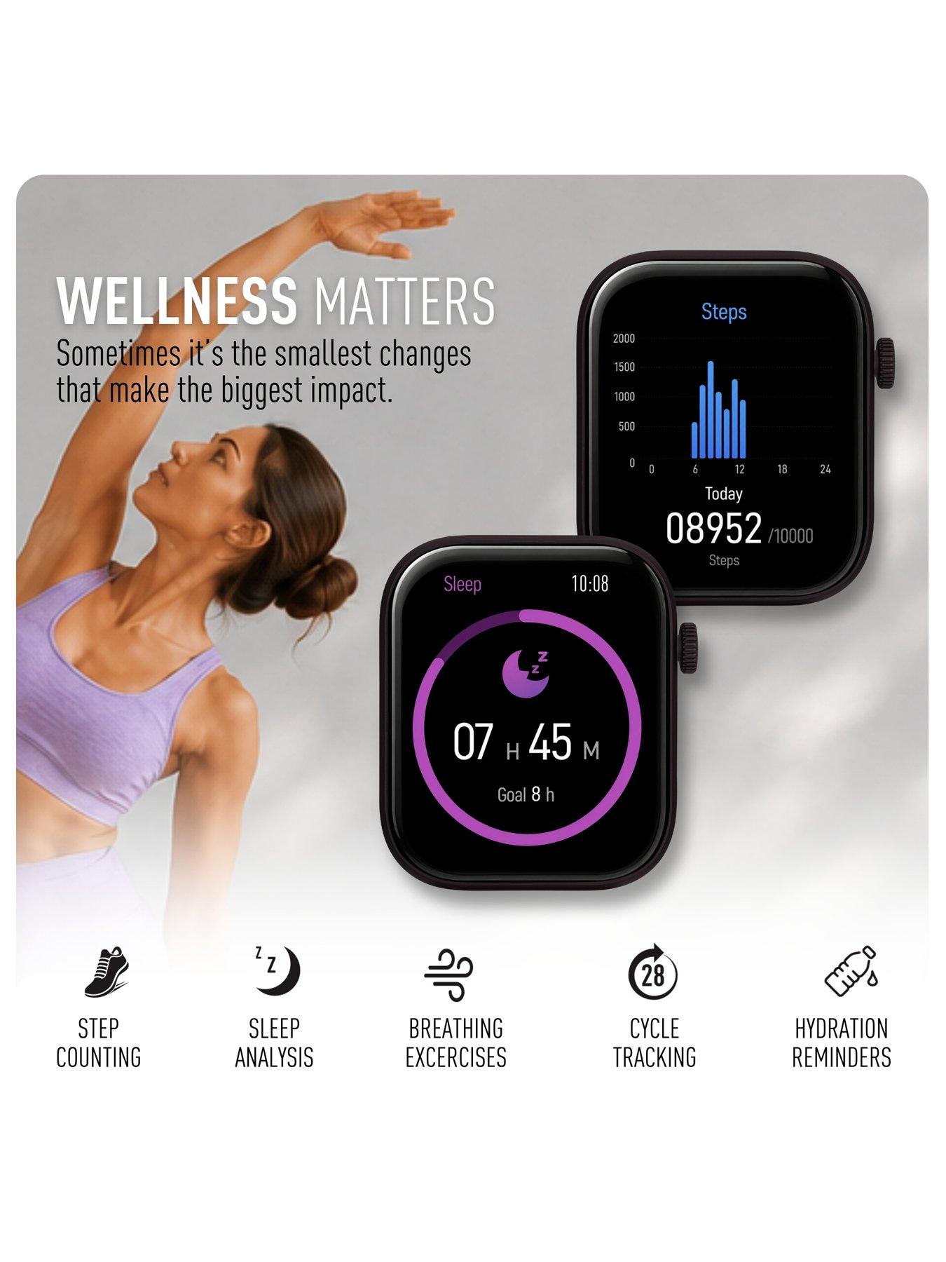 Image 3 of 8 of Reflex Active Spectra Navy Silicone Strap Smart Watch
