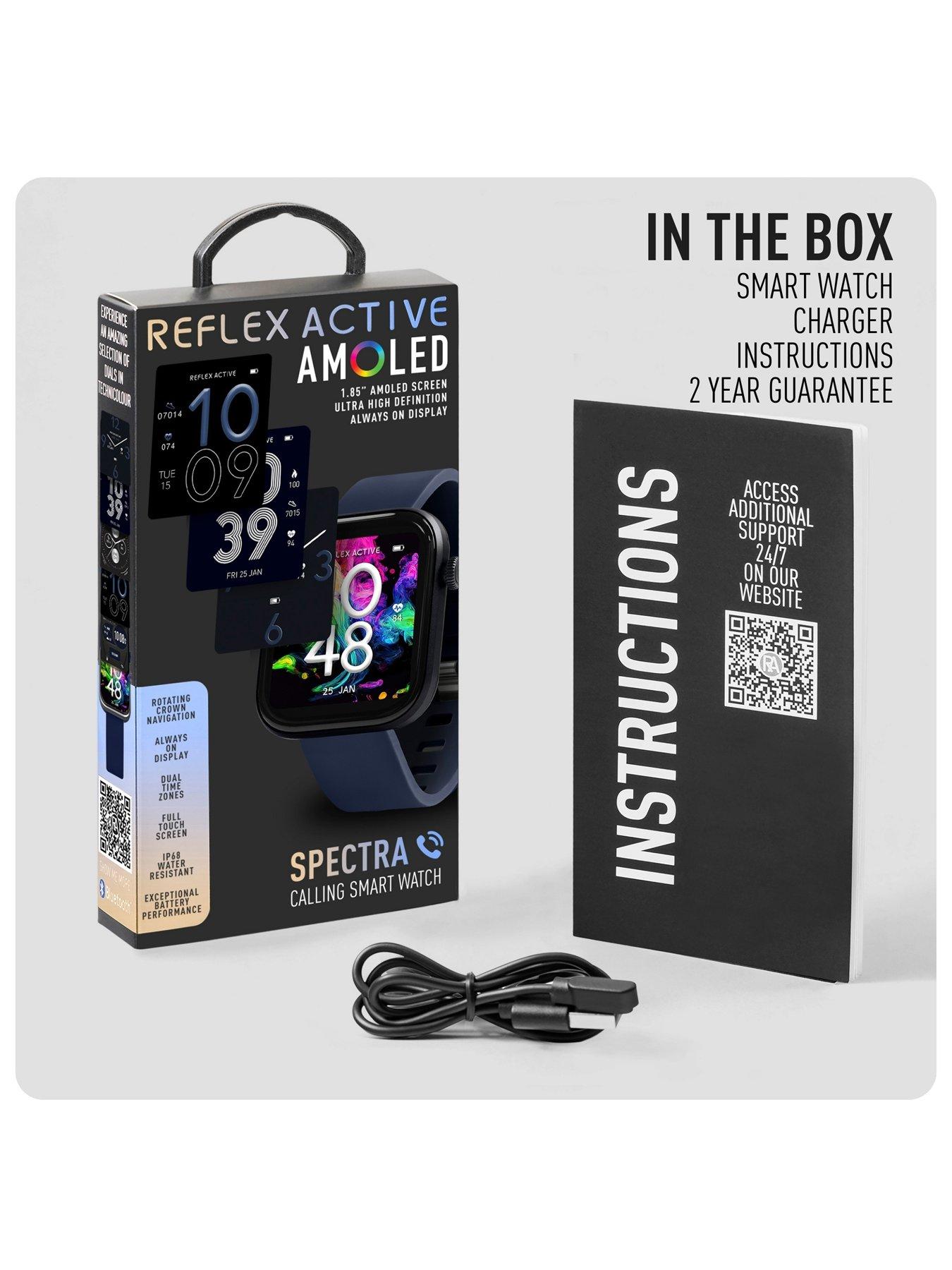 Image 7 of 8 of Reflex Active Spectra Navy Silicone Strap Smart Watch