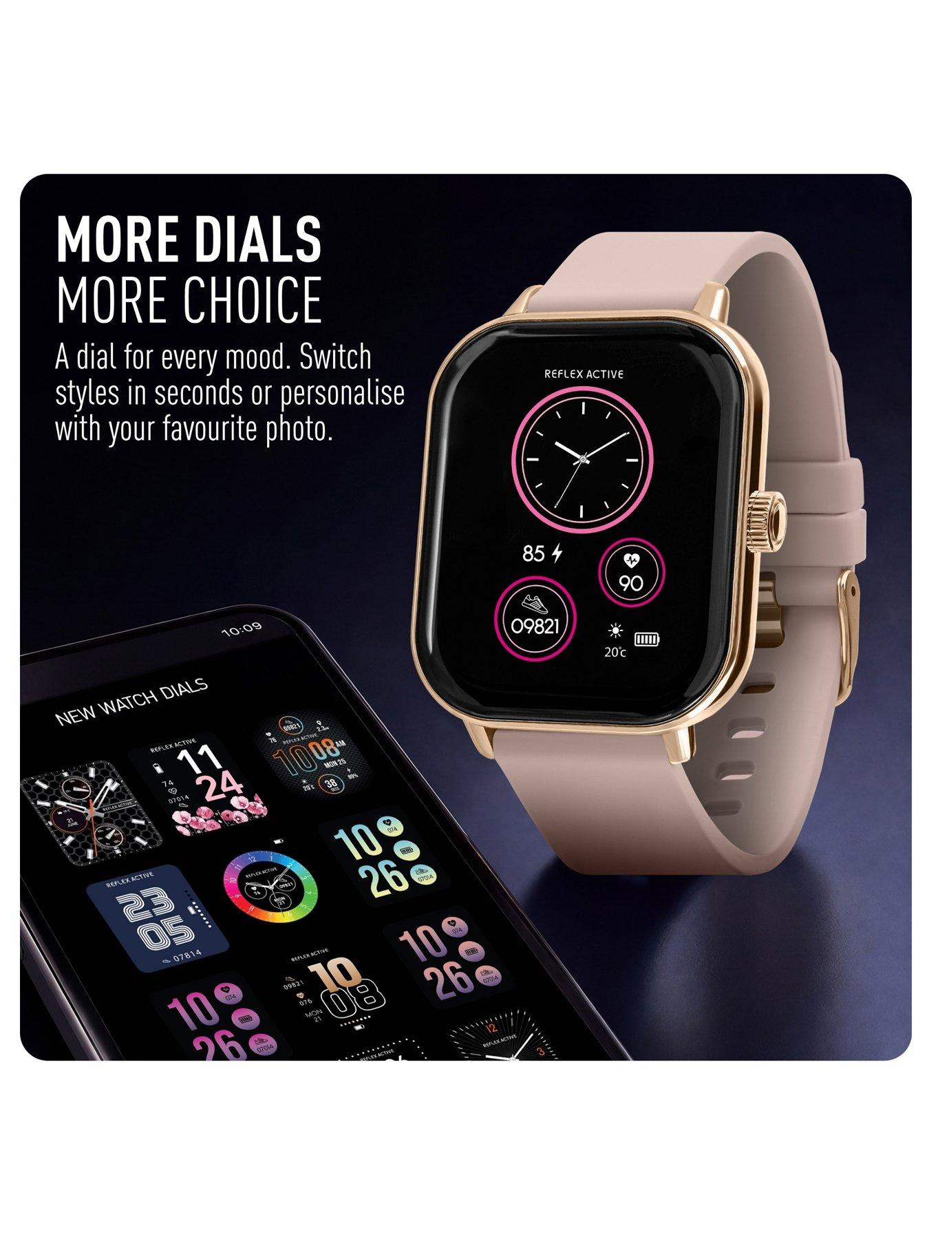 Image 5 of 7 of Reflex Active Nexus Pink Silicone Strap Smart Watch
