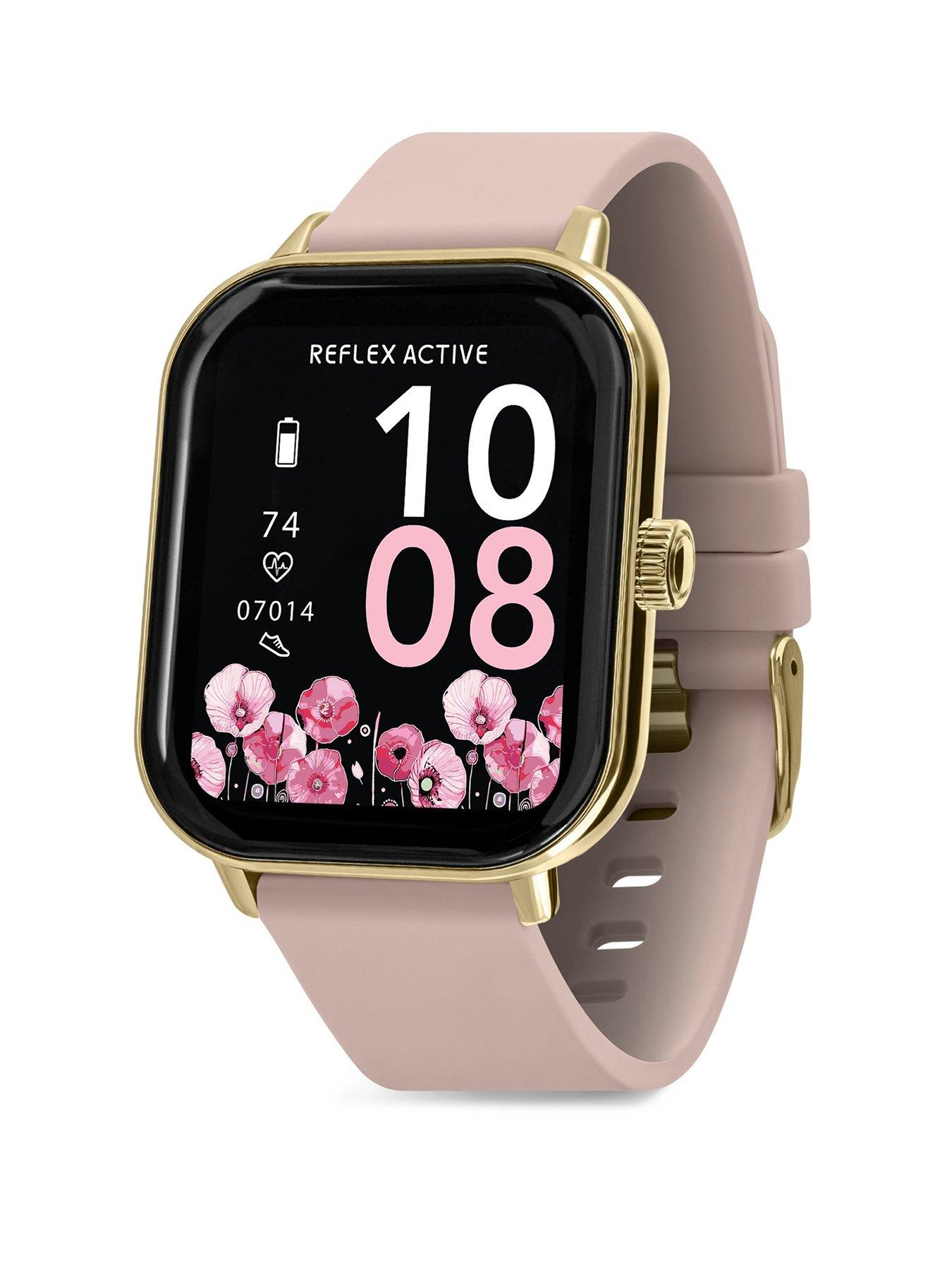 Image 1 of 7 of Reflex Active Nexus Pink Silicone Strap Smart Watch