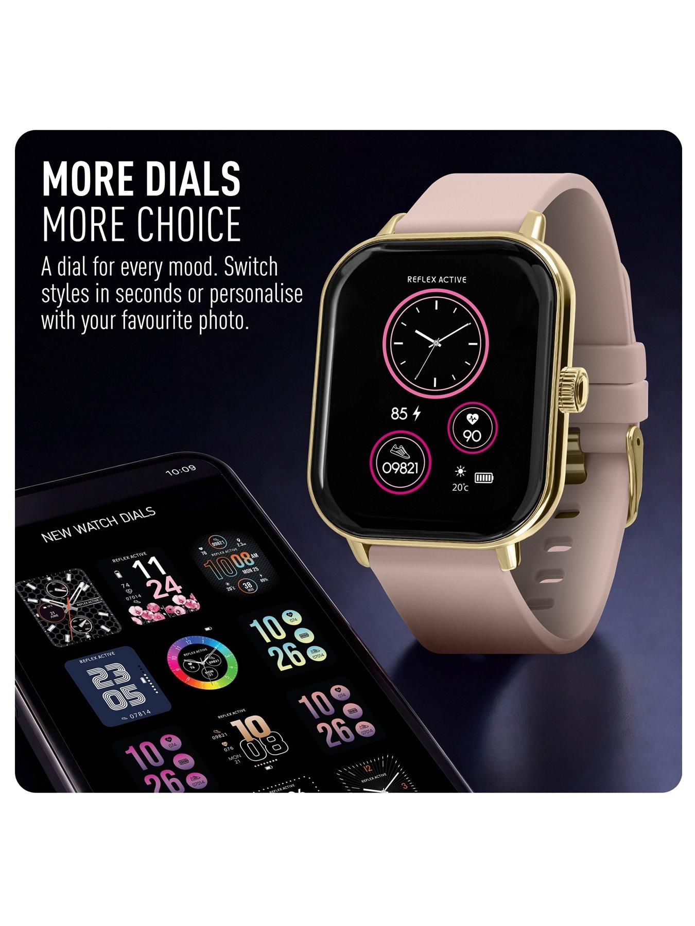 Image 5 of 7 of Reflex Active Nexus Pink Silicone Strap Smart Watch