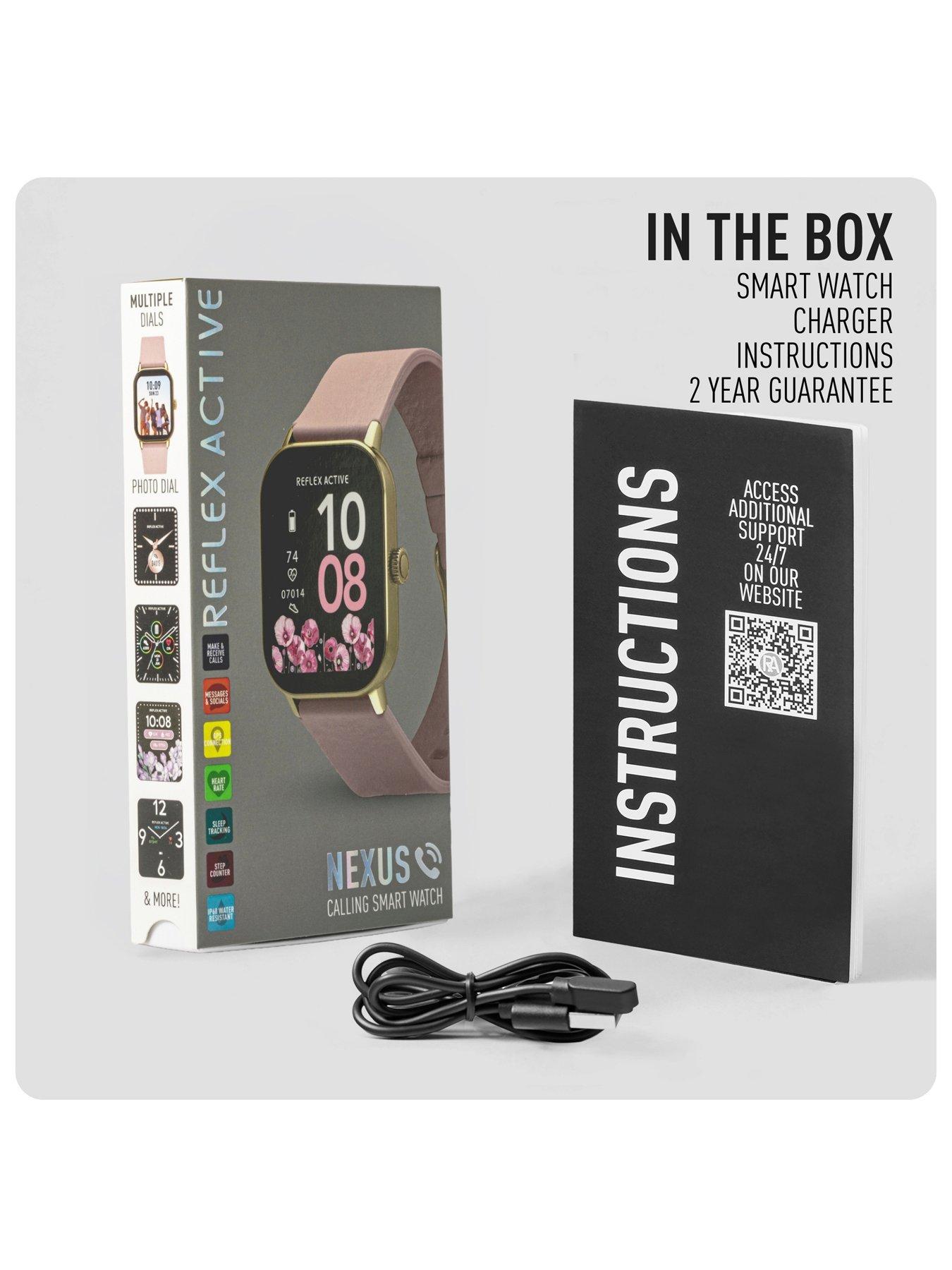 Image 7 of 7 of Reflex Active Nexus Pink Silicone Strap Smart Watch