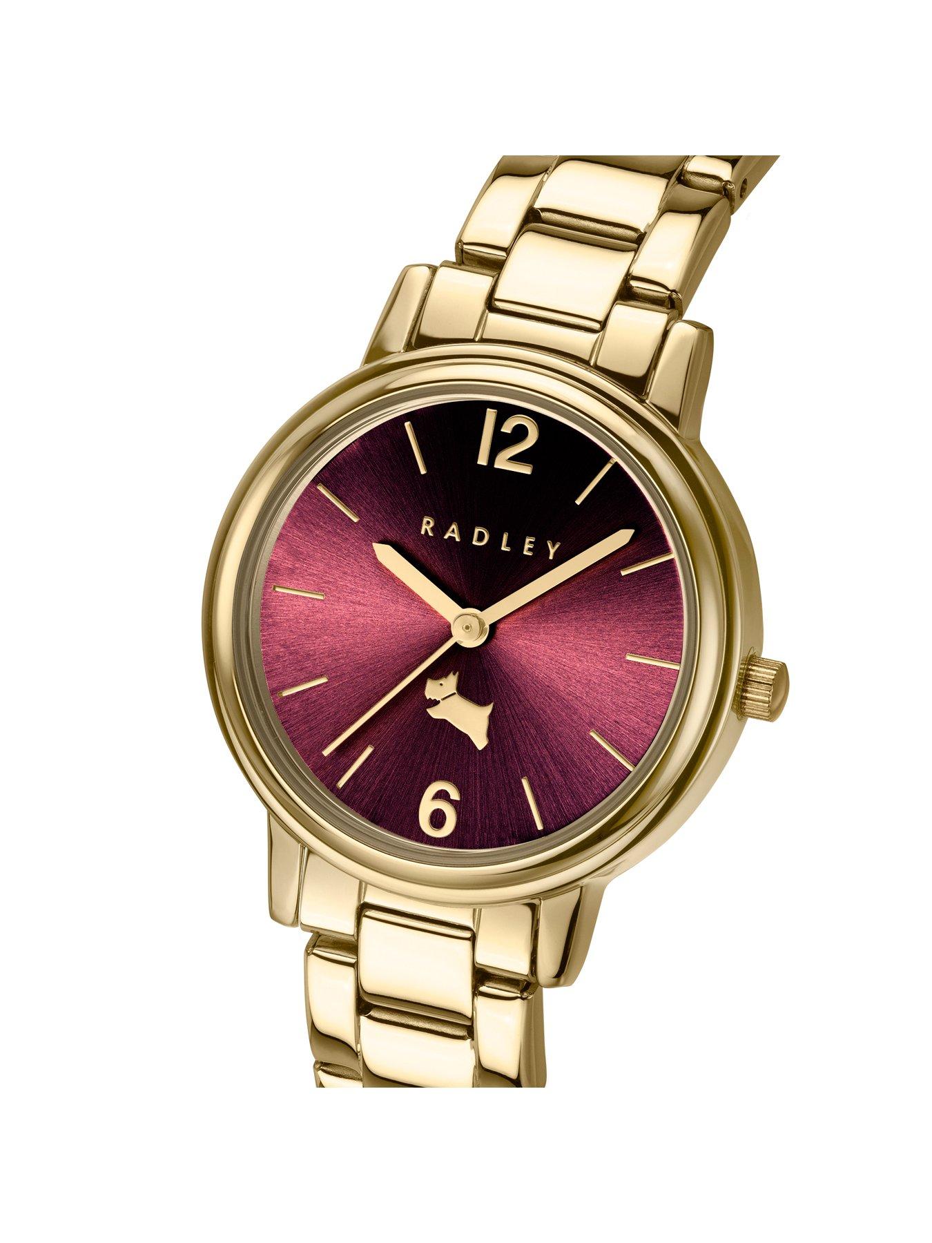 Image 2 of 4 of Radley Ladies Tokyo Gold Plated Dark Cherry Dial Stainless Steel Bracelet Watch