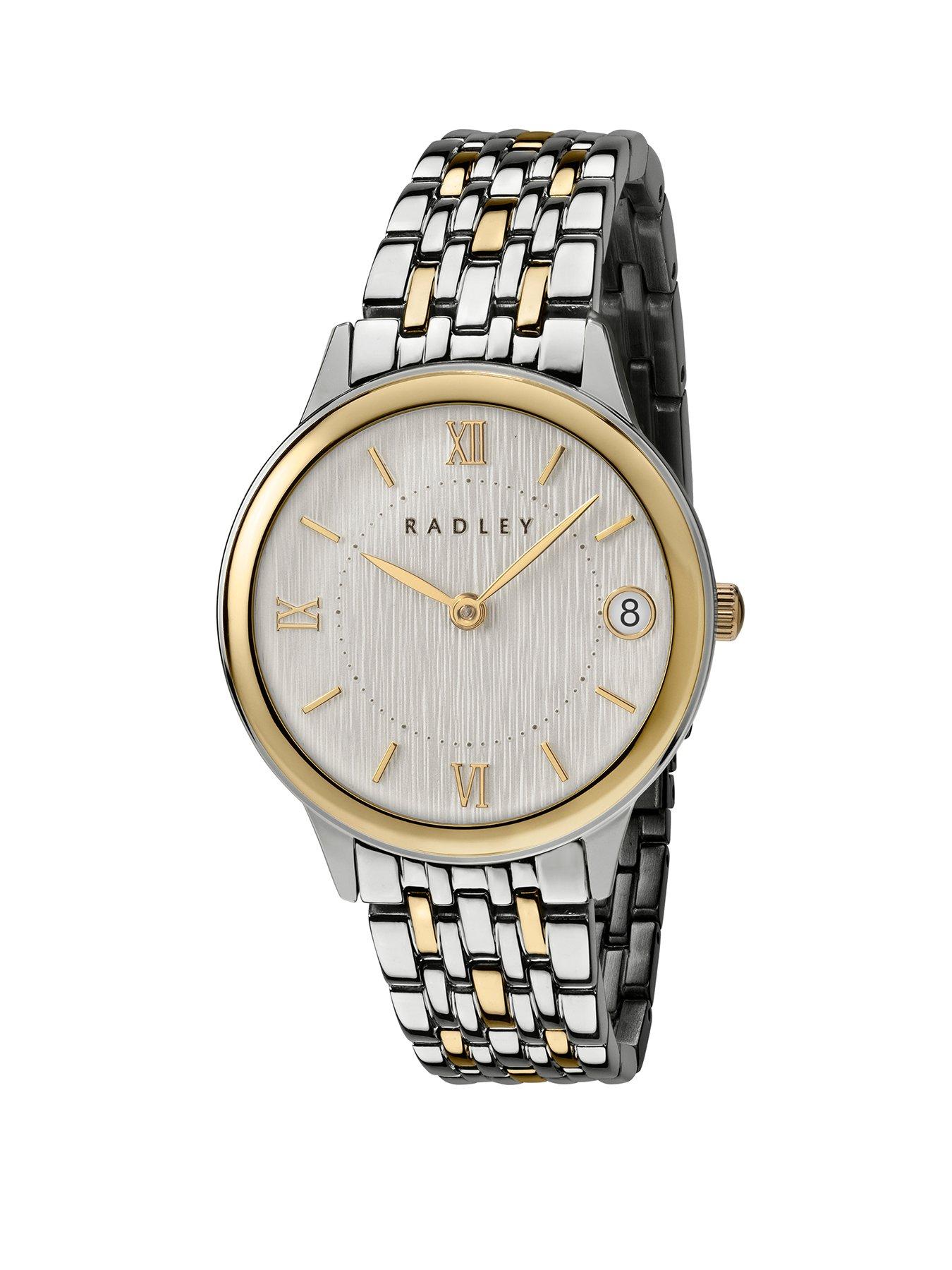 Radley Ladies Silver & Gold Plated Round Stainless Steel Bracelet Watch