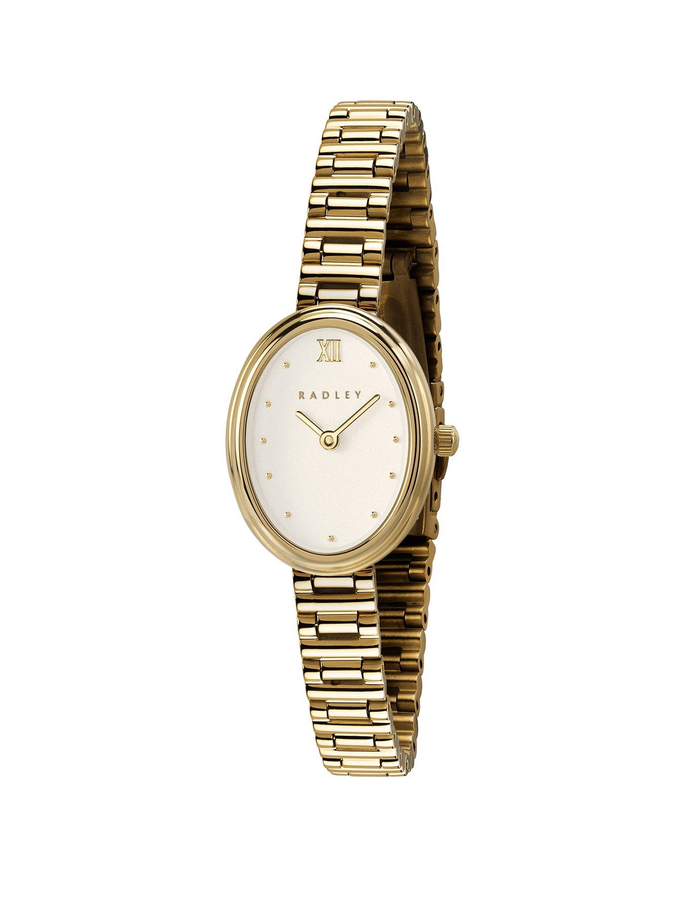 Radley Ladies Gold Plated Oval Stainless Steel Bracelet Watch