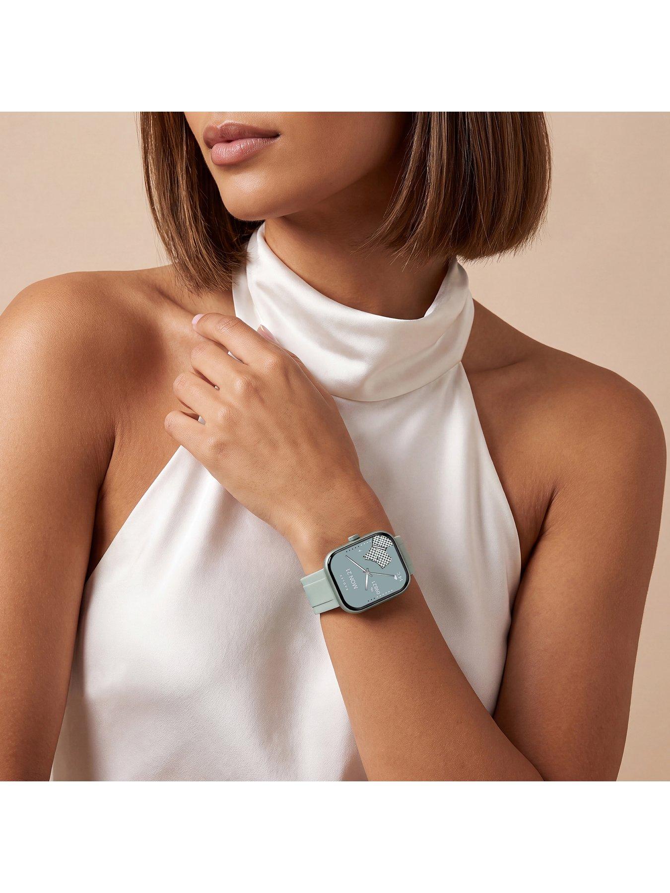 Image 2 of 6 of Radley Series 55 Green Water Silicone Strap Smart Watch