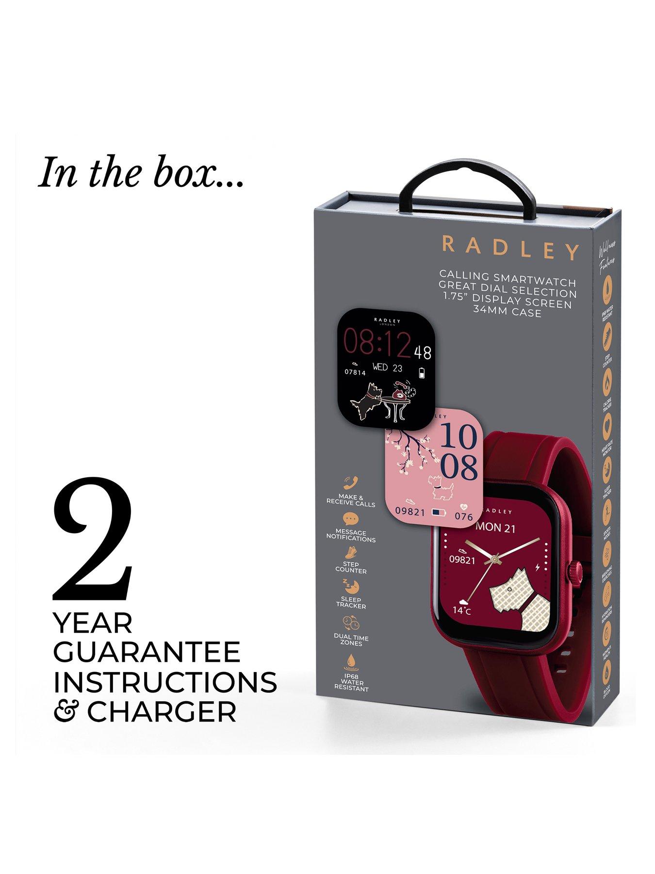 Image 5 of 6 of Radley Series 55 Dark Cherry Silicone Strap Smart Watch