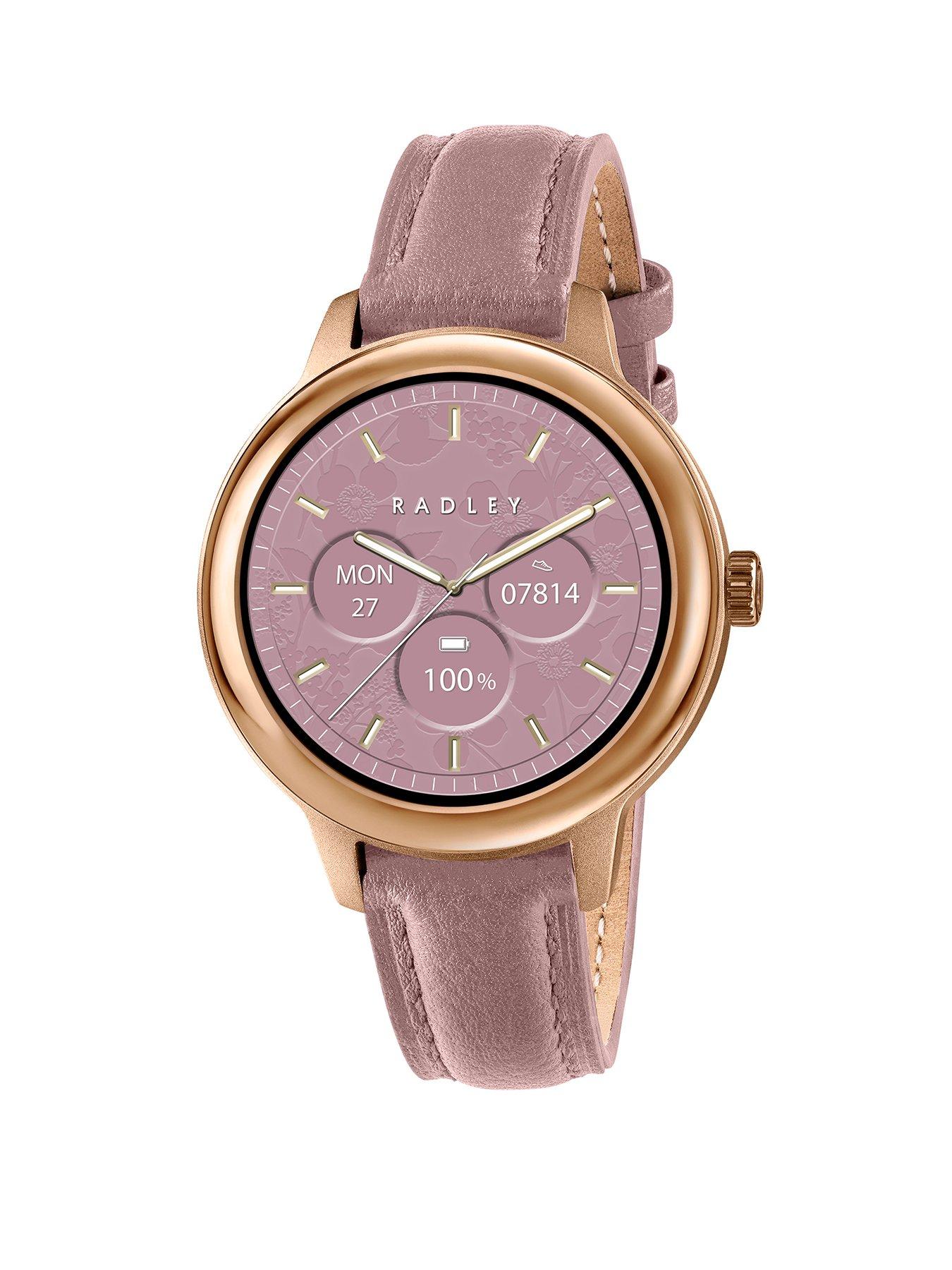 Radley Smart Series 59 Winter Blossom Pink Leather Strap