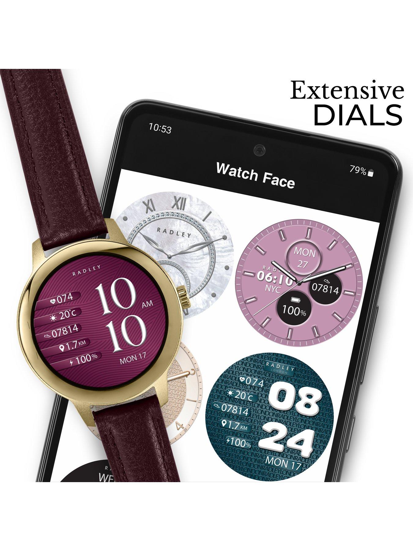 Image 4 of 7 of Radley Smart Series 59 Dark Cherry Leather Strap