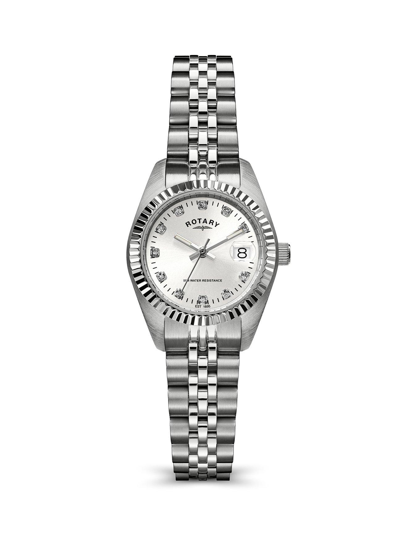 Image 1 of 6 of Rotary Ladies Silver Dial Stainless Steel Bracelet Watch