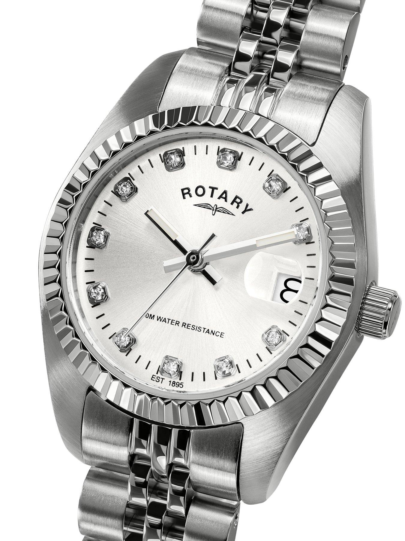 Image 2 of 6 of Rotary Ladies Silver Dial Stainless Steel Bracelet Watch
