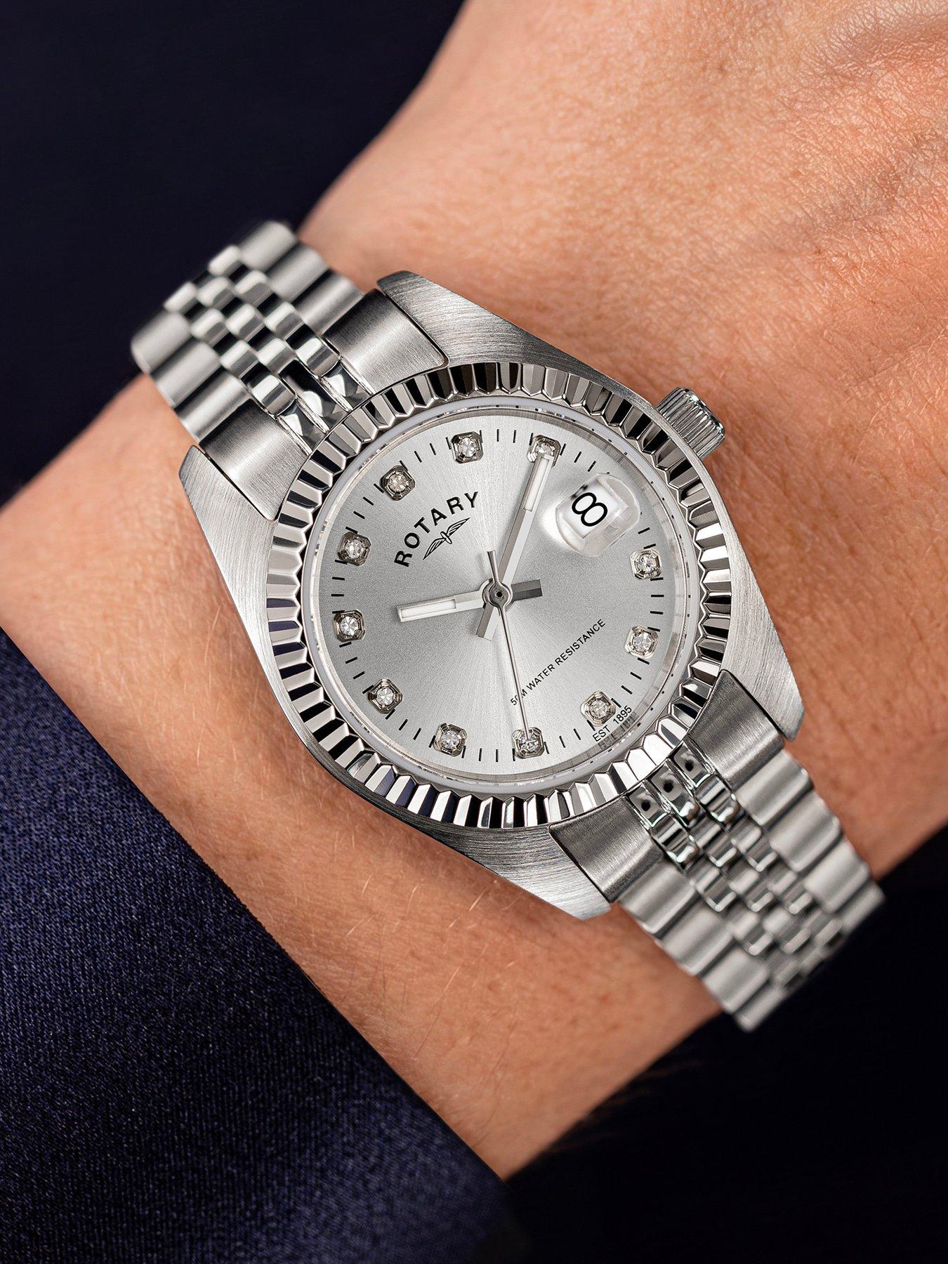 Image 3 of 6 of Rotary Ladies Silver Dial Stainless Steel Bracelet Watch