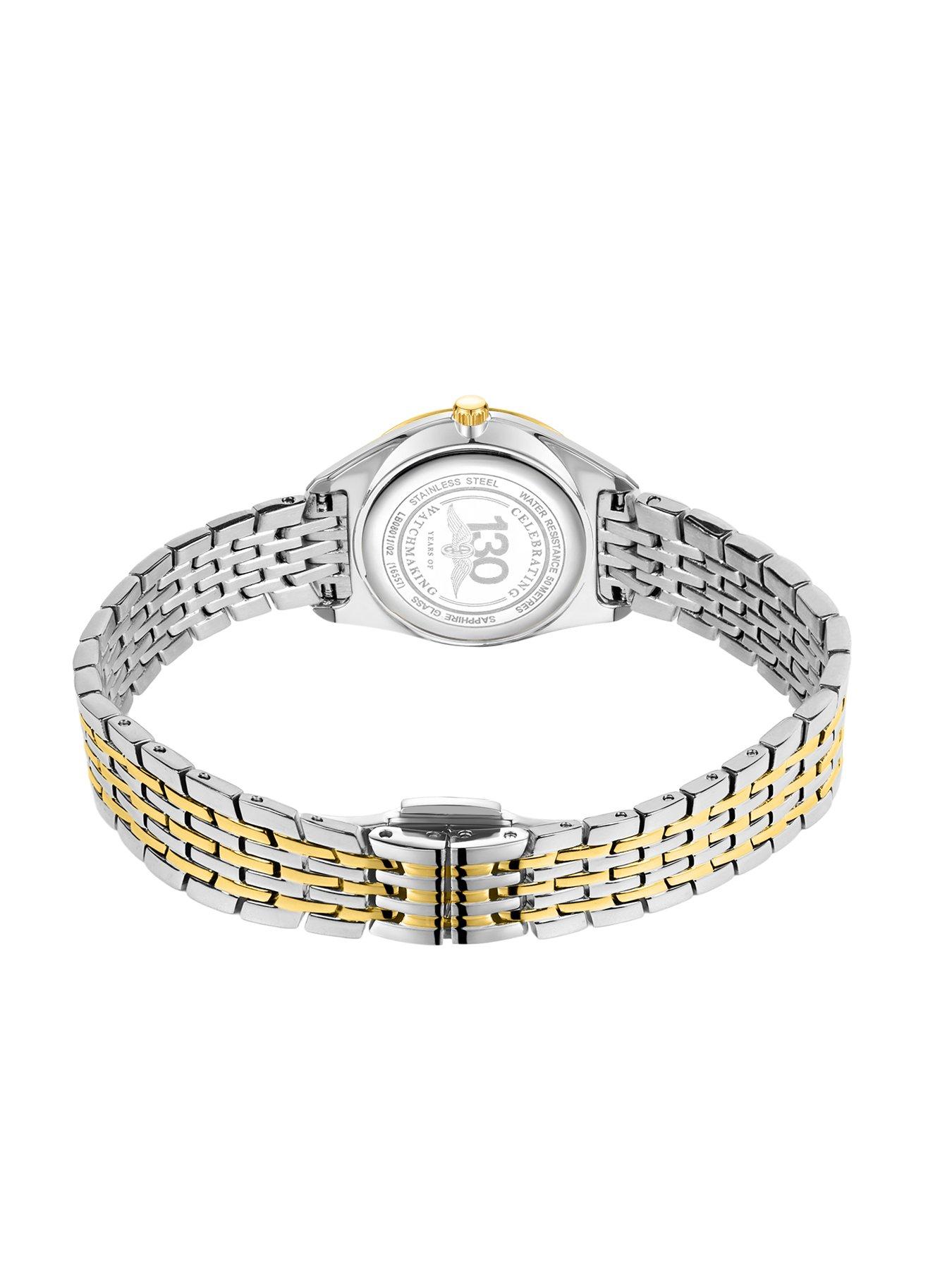 Image 4 of 6 of Rotary Ladies Ultra Slim SS/GP Bracelet White Dial 50m