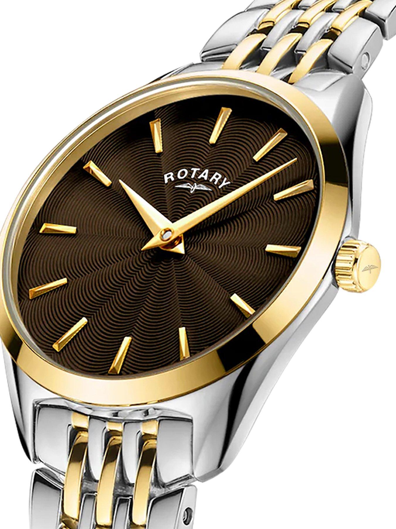 Image 3 of 5 of Rotary Ultra Slim Ladies Two Tone GP SS Bracelet