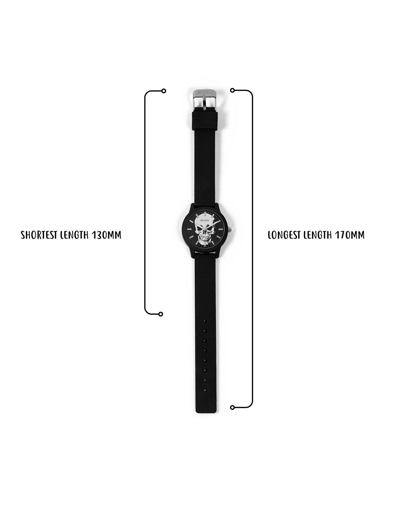 Image 4 of 4 of Tikkers Tikker Skull Dial Black Silicone Strap Watch