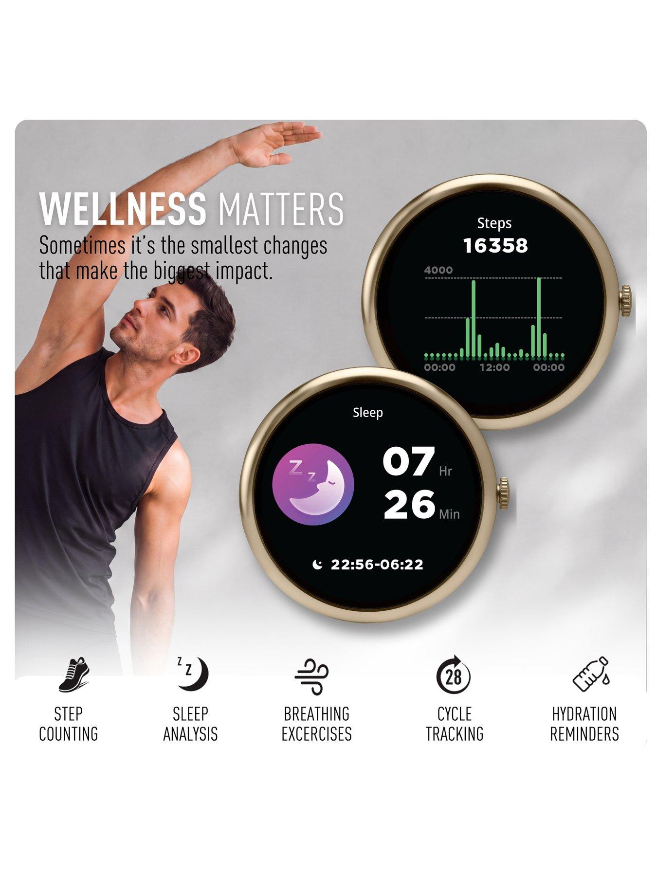 Image 3 of 8 of Reflex Active Spectra Khaki Silicone Strap Smart Watch