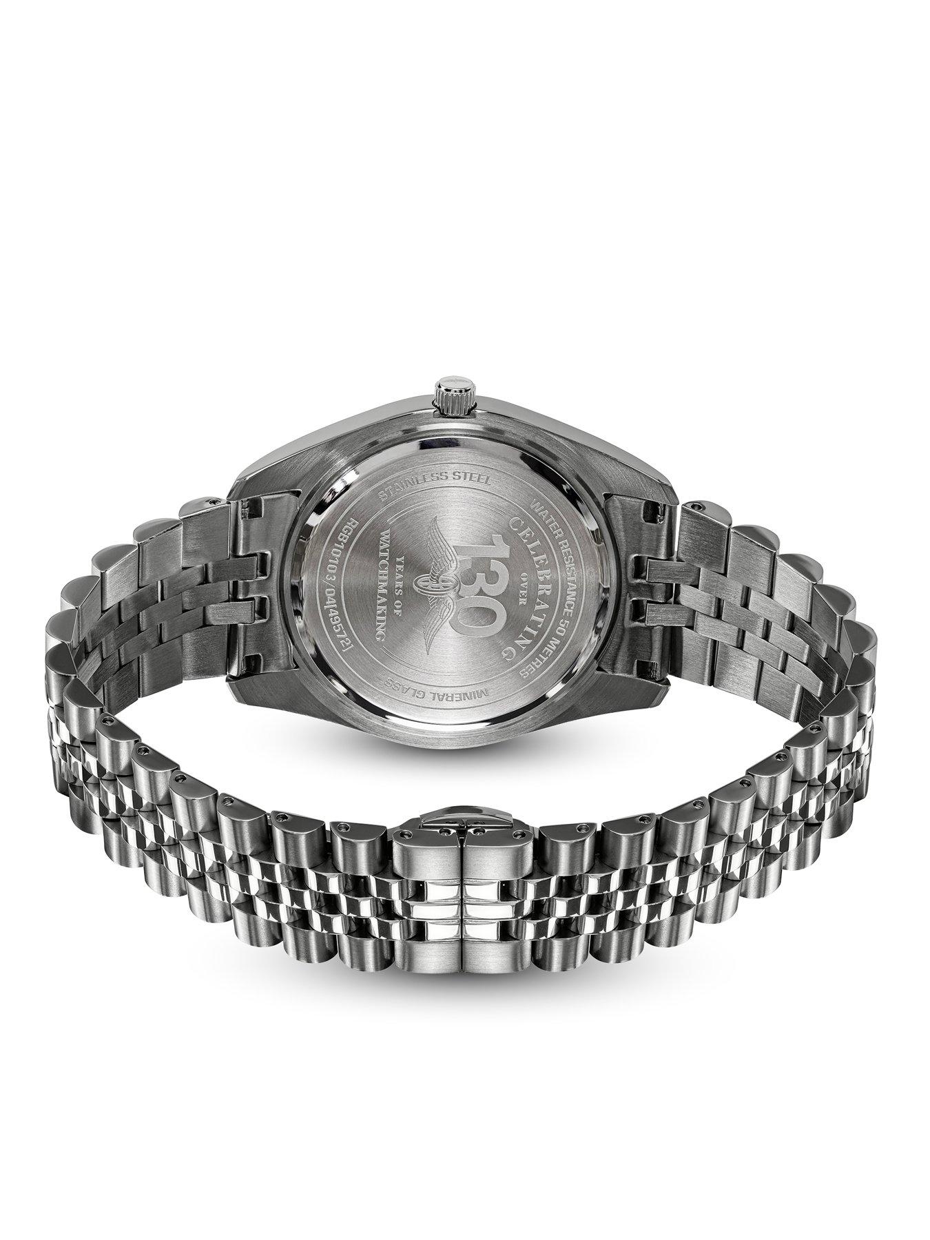 Image 4 of 6 of Rotary Men's Black Dial Stainless Steel Bracelet Watch