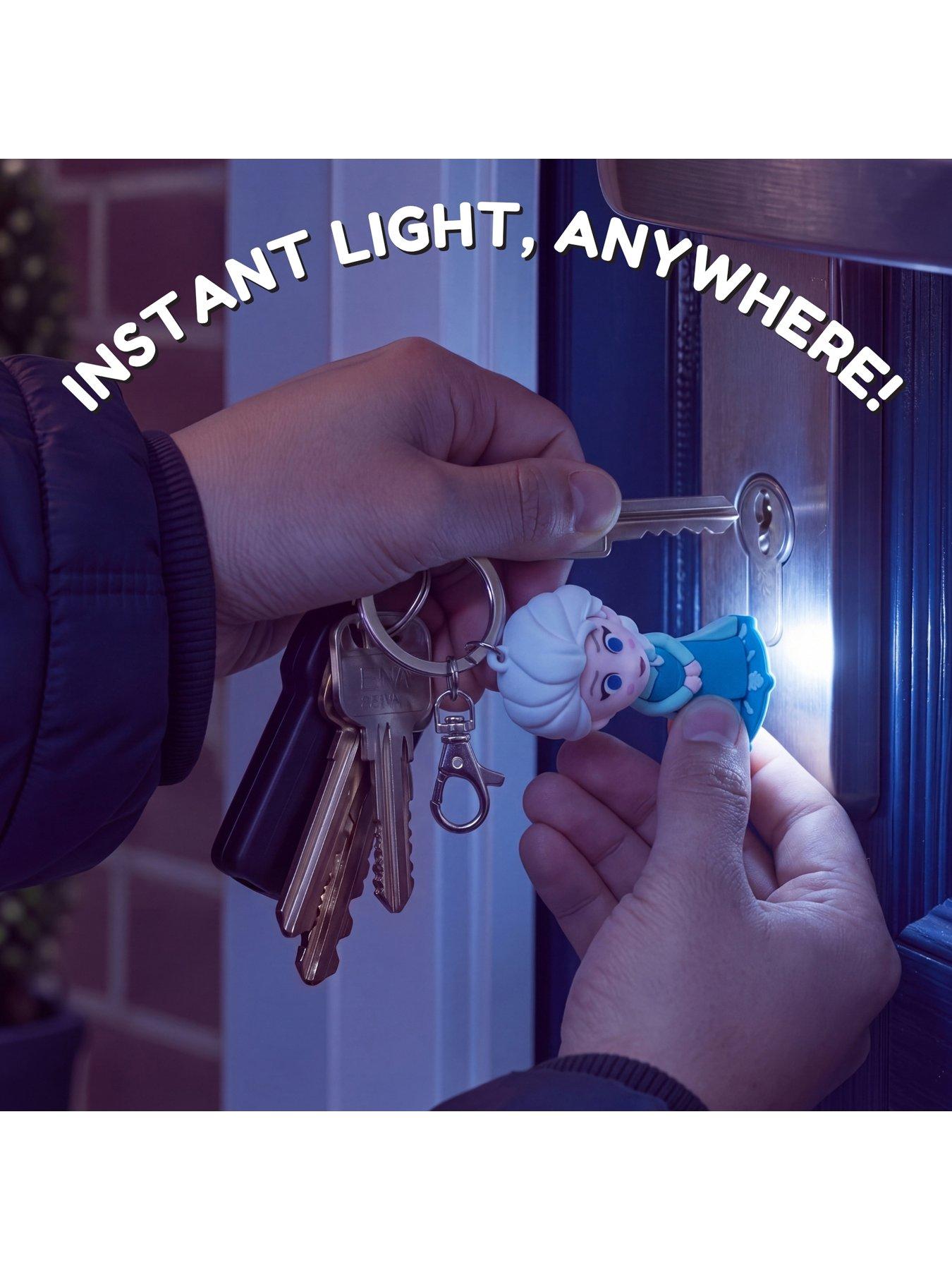 Image 2 of 7 of Disney Frozen Girls 3D LED Flashlight Clip Keyring - Multi