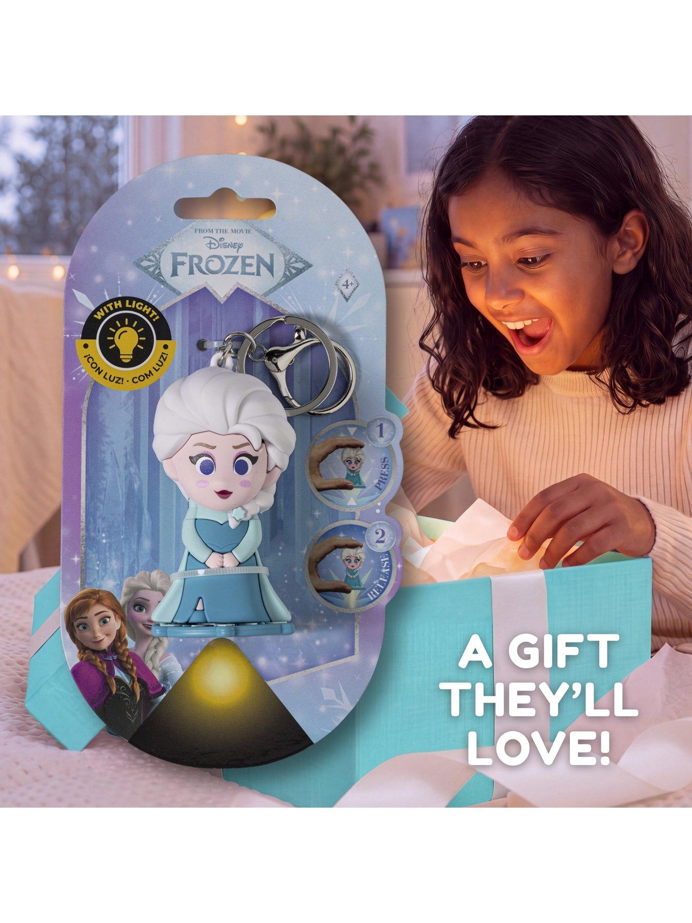 Image 6 of 7 of Disney Frozen Girls 3D LED Flashlight Clip Keyring - Multi