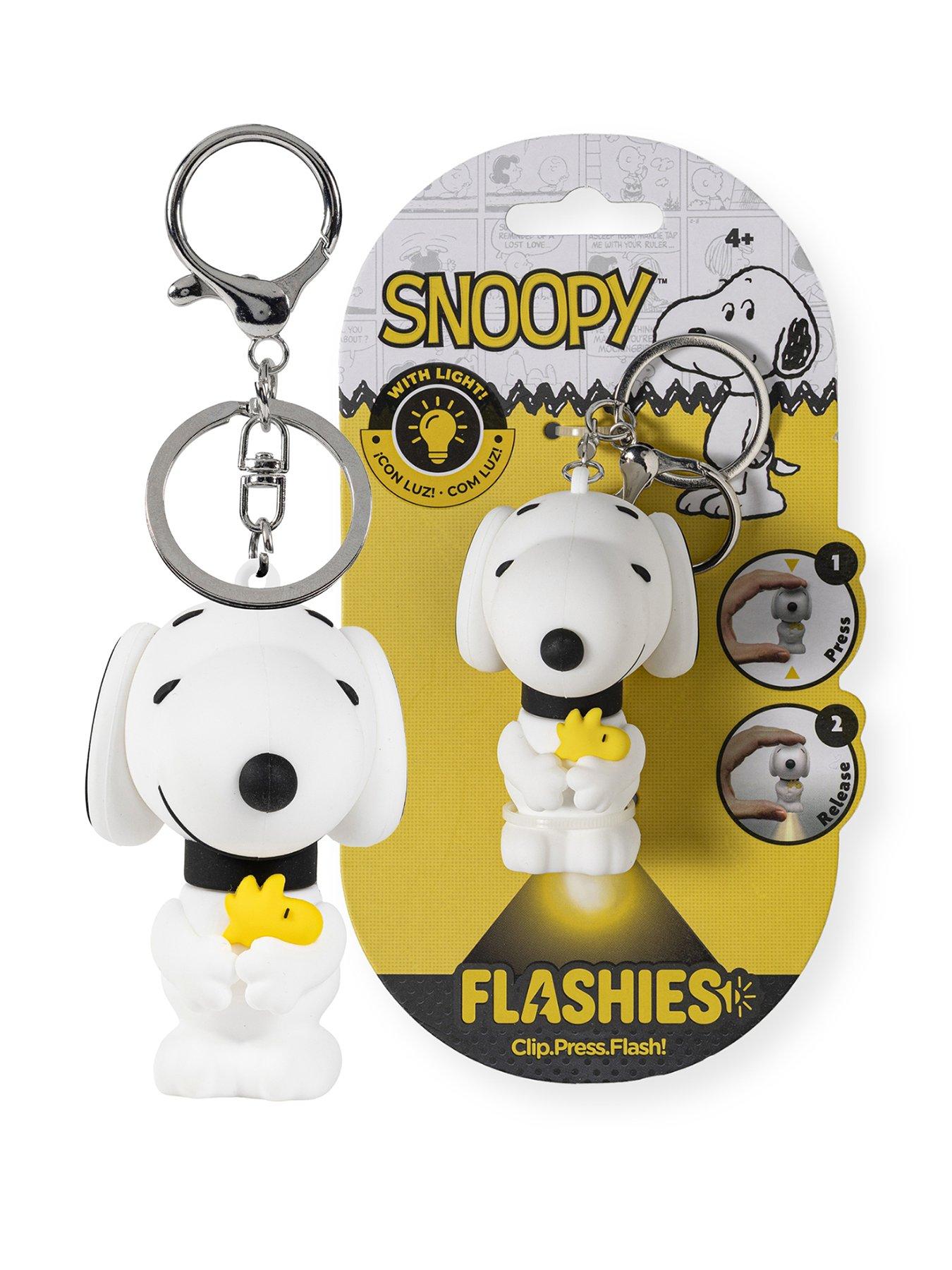 Image 1 of 7 of Snoopy Flashies 3D LED Keychain Flashlight Keyring - Multi