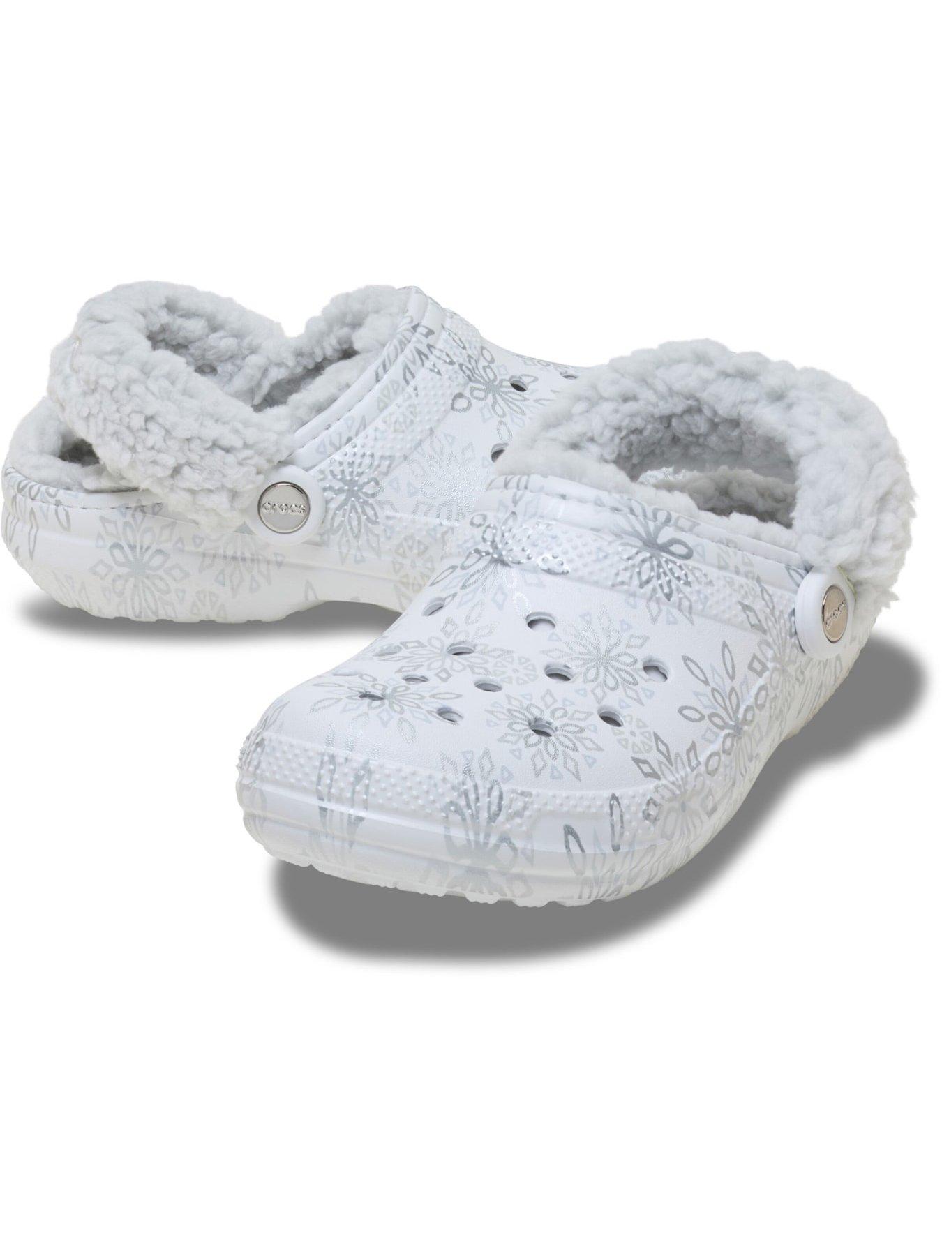 Image 6 of 6 of Crocs Classic Fleece Lined Snow White