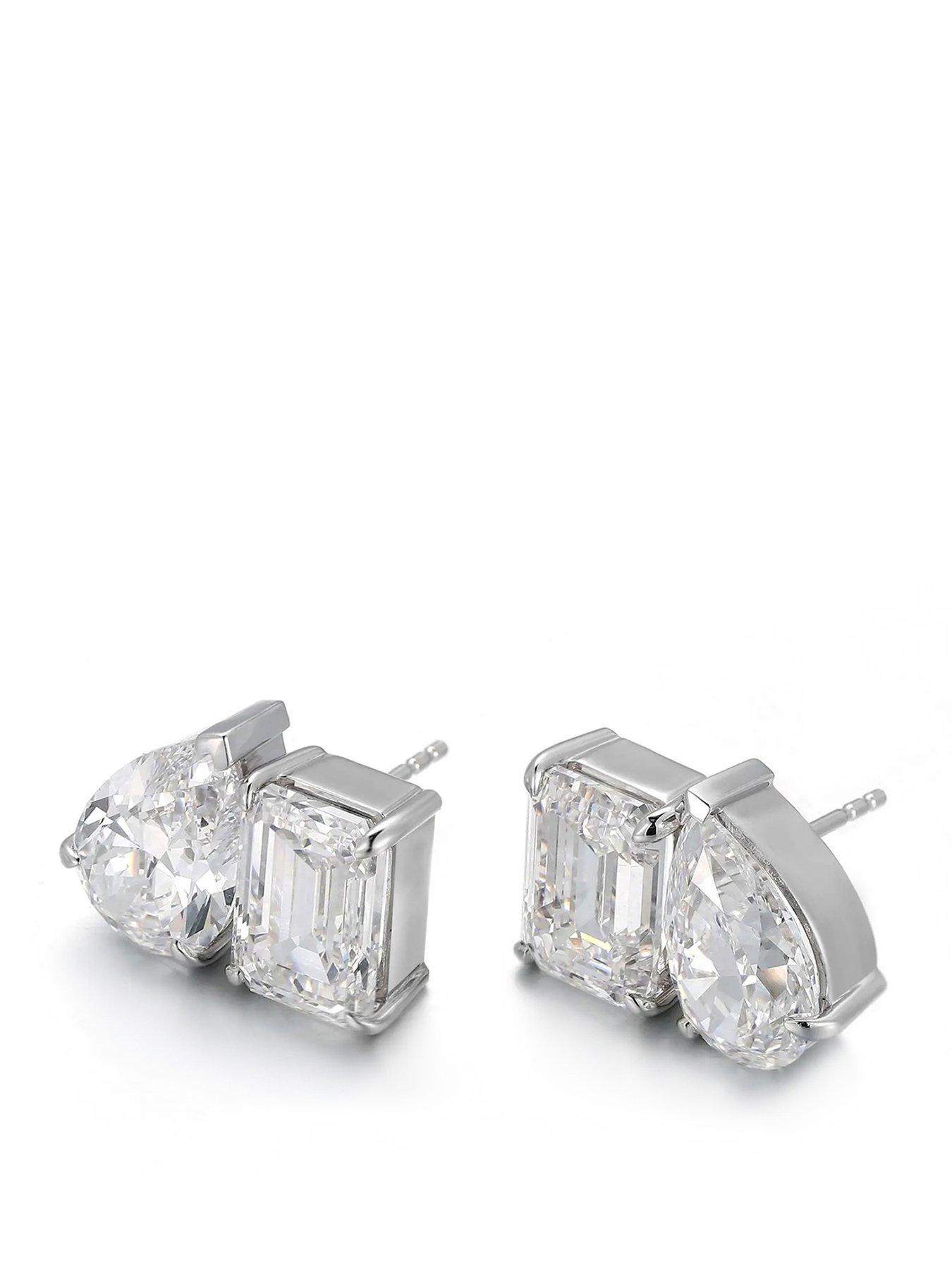 Say It With Toi et Moi Earrings - Silver