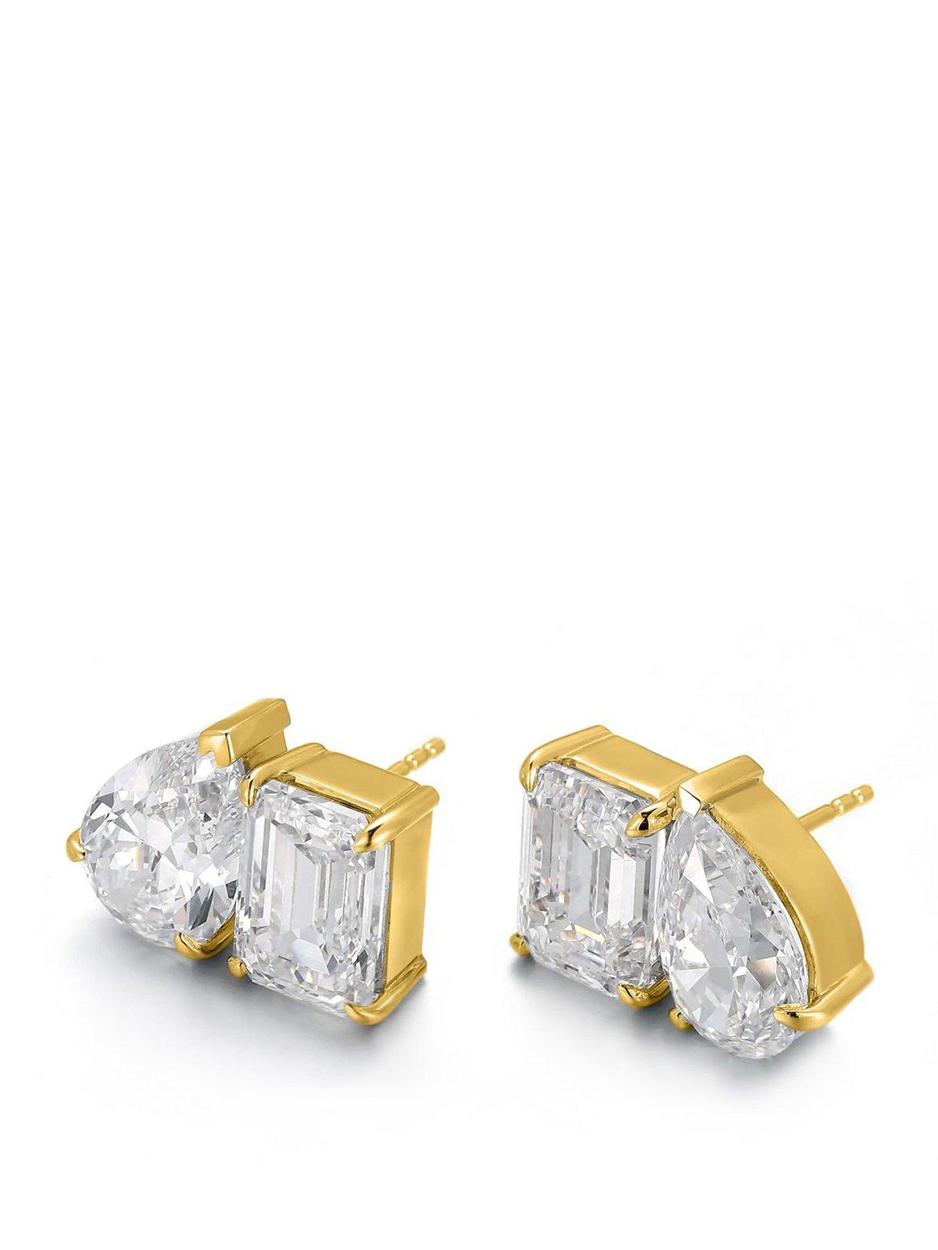 Say It With Toi et Moi Earrings - Yellow Gold