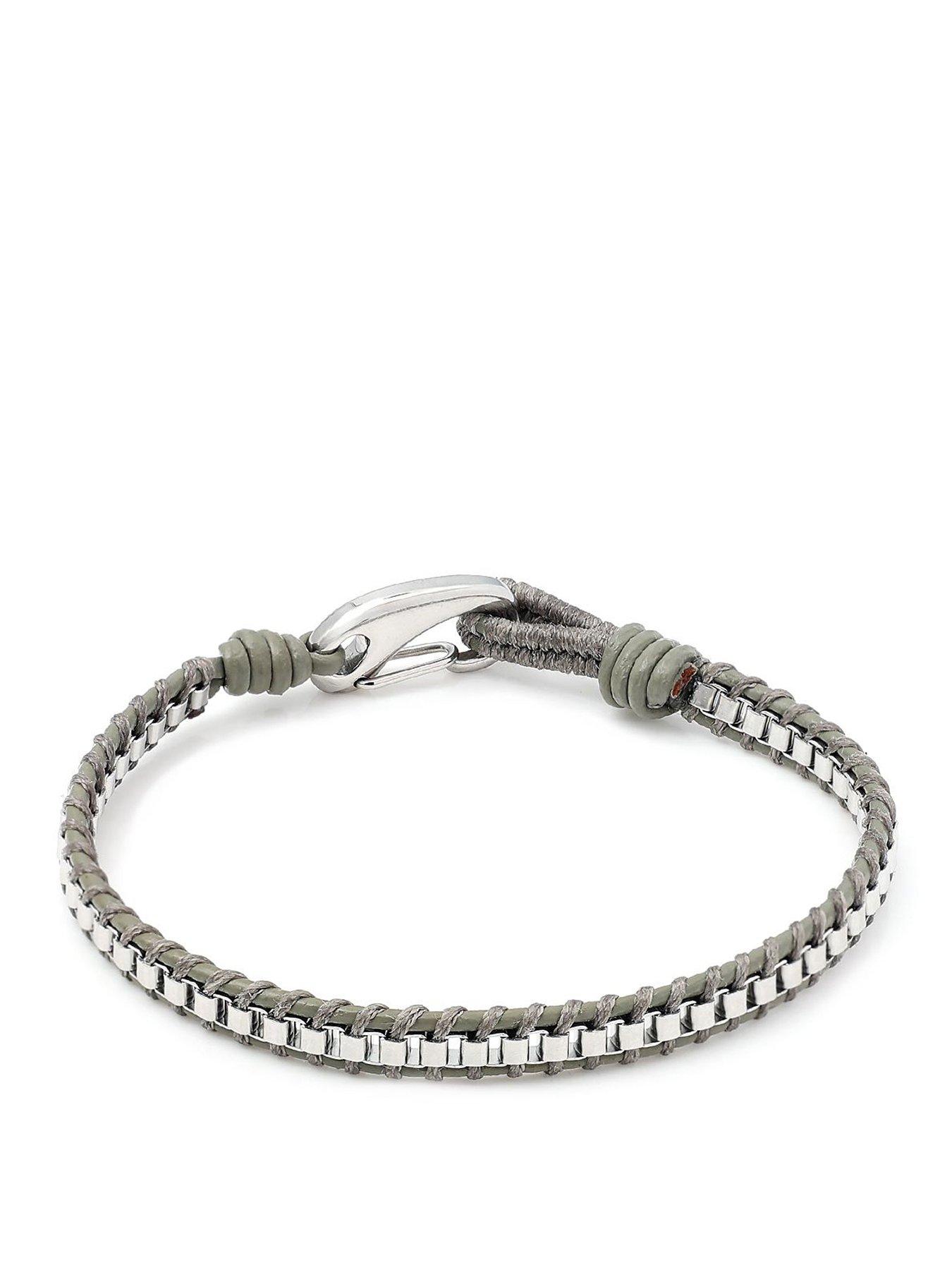 Image 1 of 2 of Say It With Grey Rope Bracelet