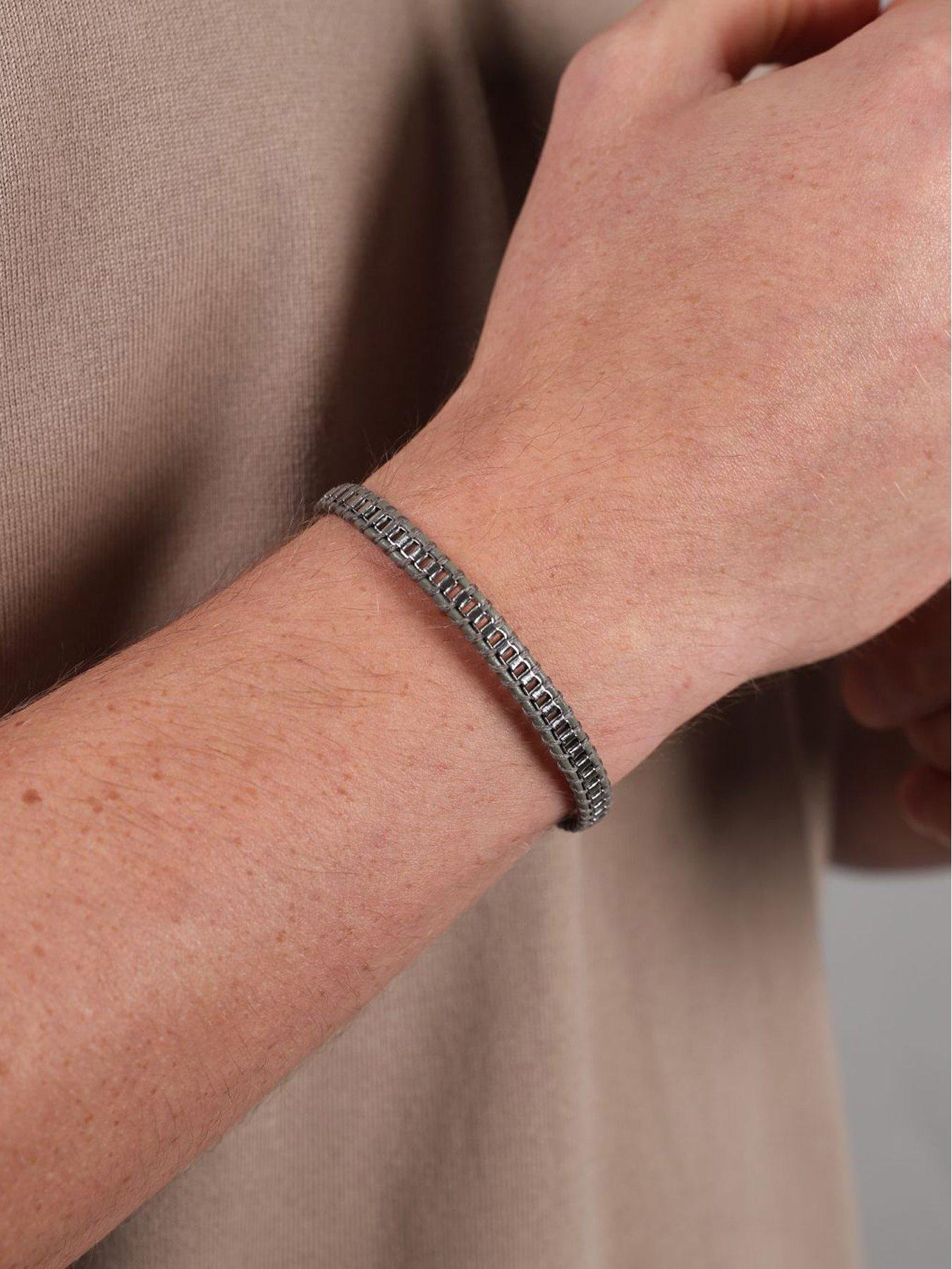Image 2 of 2 of Say It With Grey Rope Bracelet