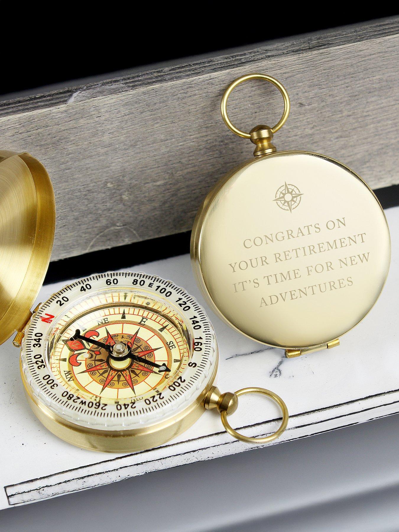 Image 2 of 4 of The Personalised Memento Company Personalised Free Text Keepsake Compass