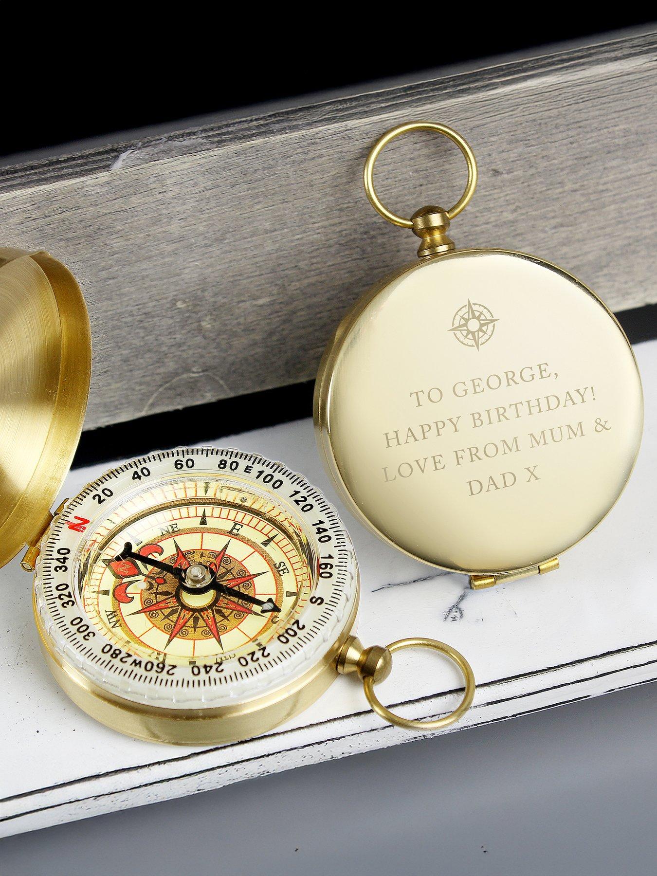 Image 3 of 4 of The Personalised Memento Company Personalised Free Text Keepsake Compass