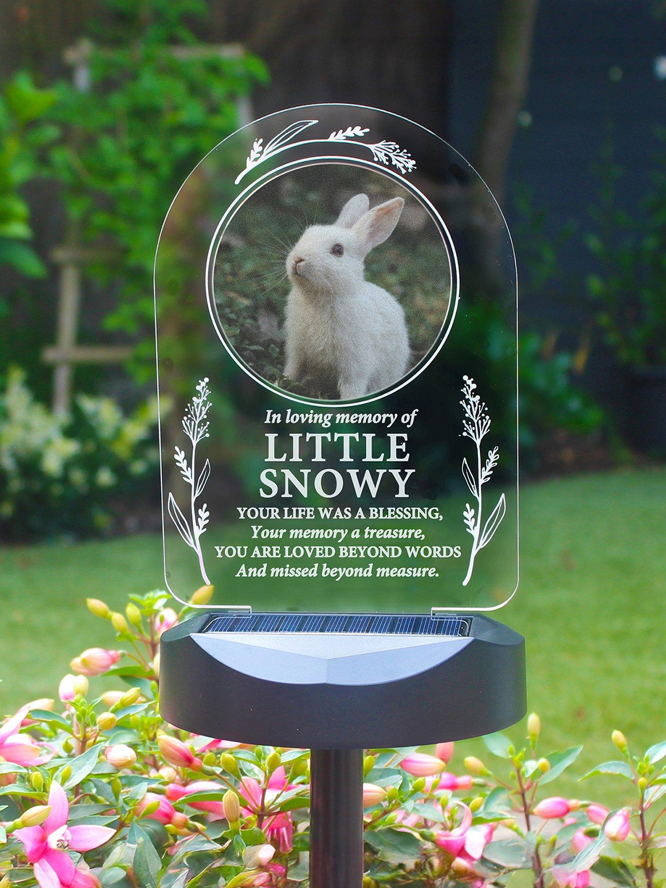 Image 1 of 3 of The Personalised Memento Company Personalised Memorial Photo Upload Outdoor Solar Light