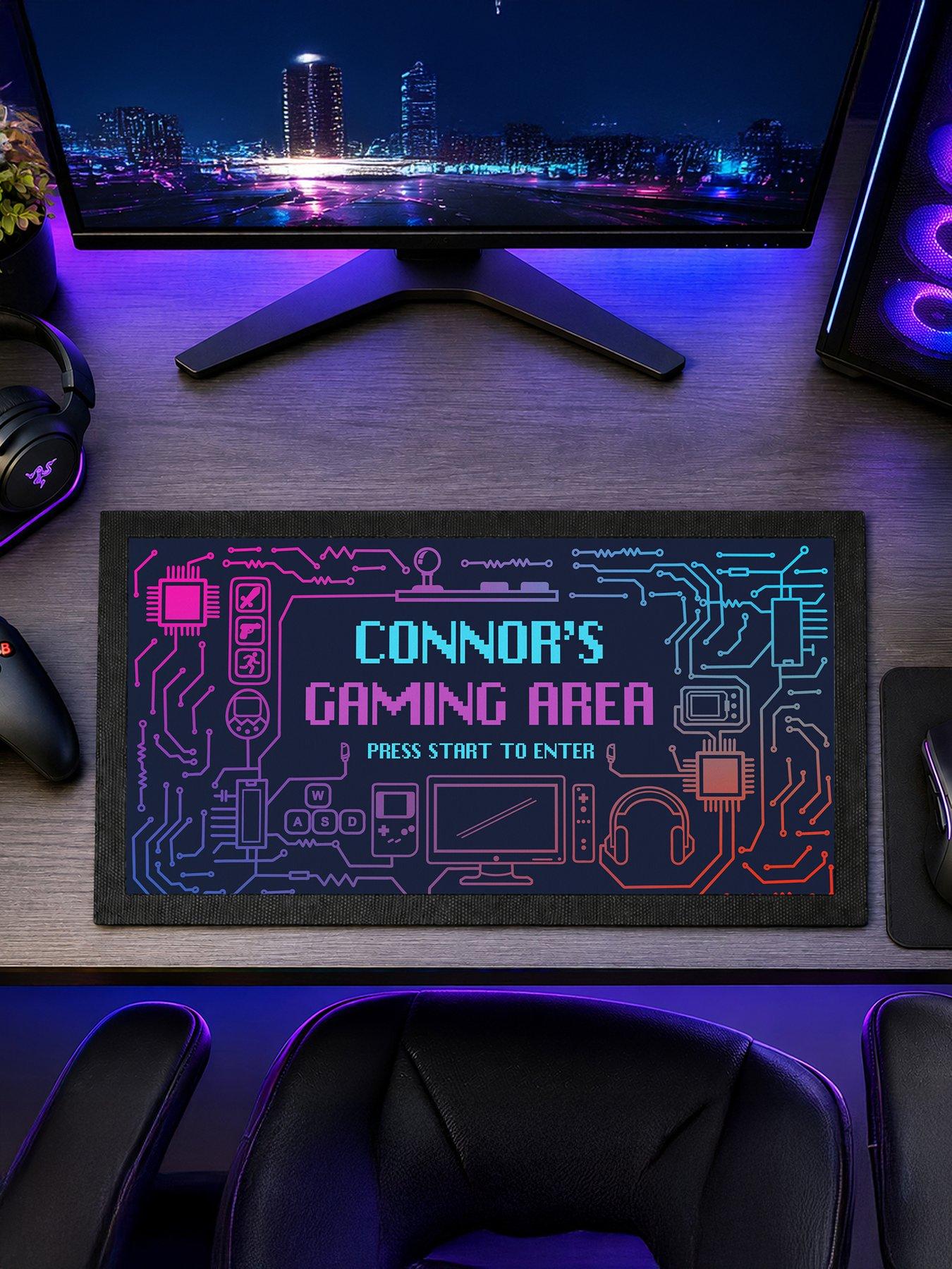 Image 2 of 3 of The Personalised Memento Company Personalised Gaming Desk Mat