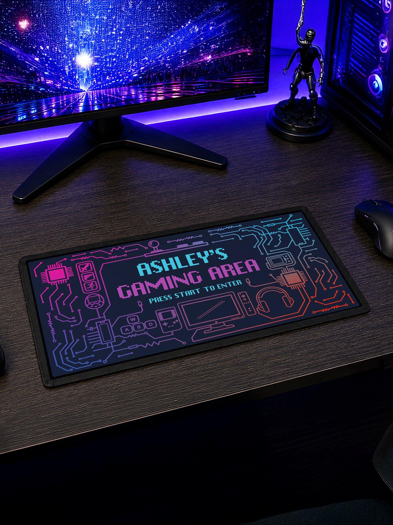 Image 3 of 3 of The Personalised Memento Company Personalised Gaming Desk Mat