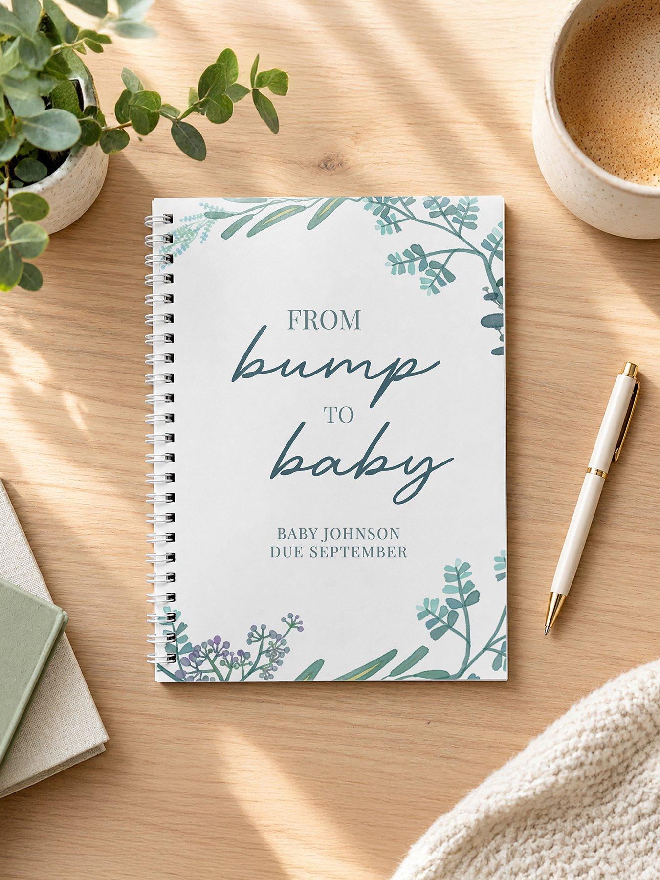 Image 1 of 4 of The Personalised Memento Company Personalised Pregnancy A5 Journal