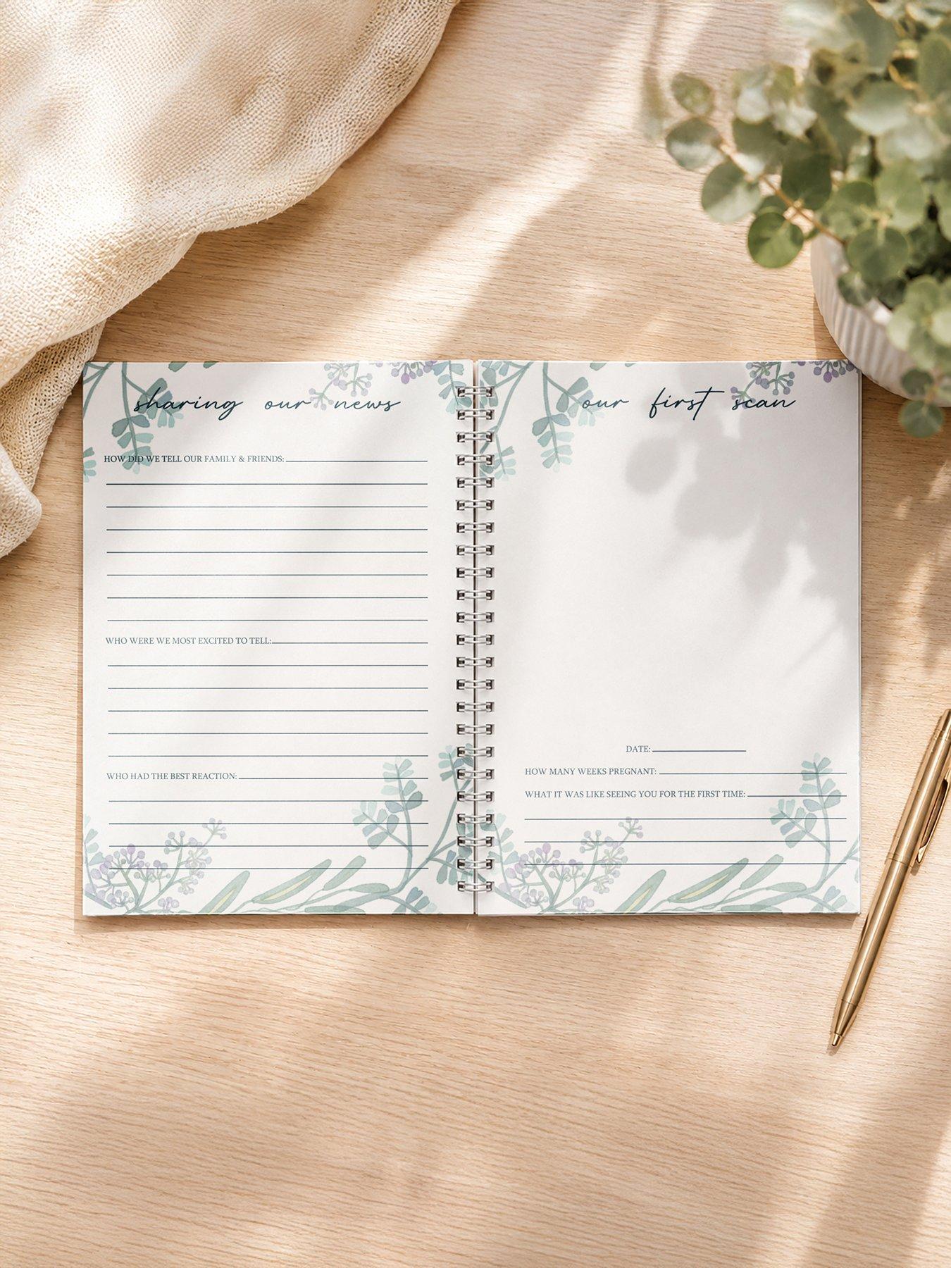 Image 4 of 4 of The Personalised Memento Company Personalised Pregnancy A5 Journal